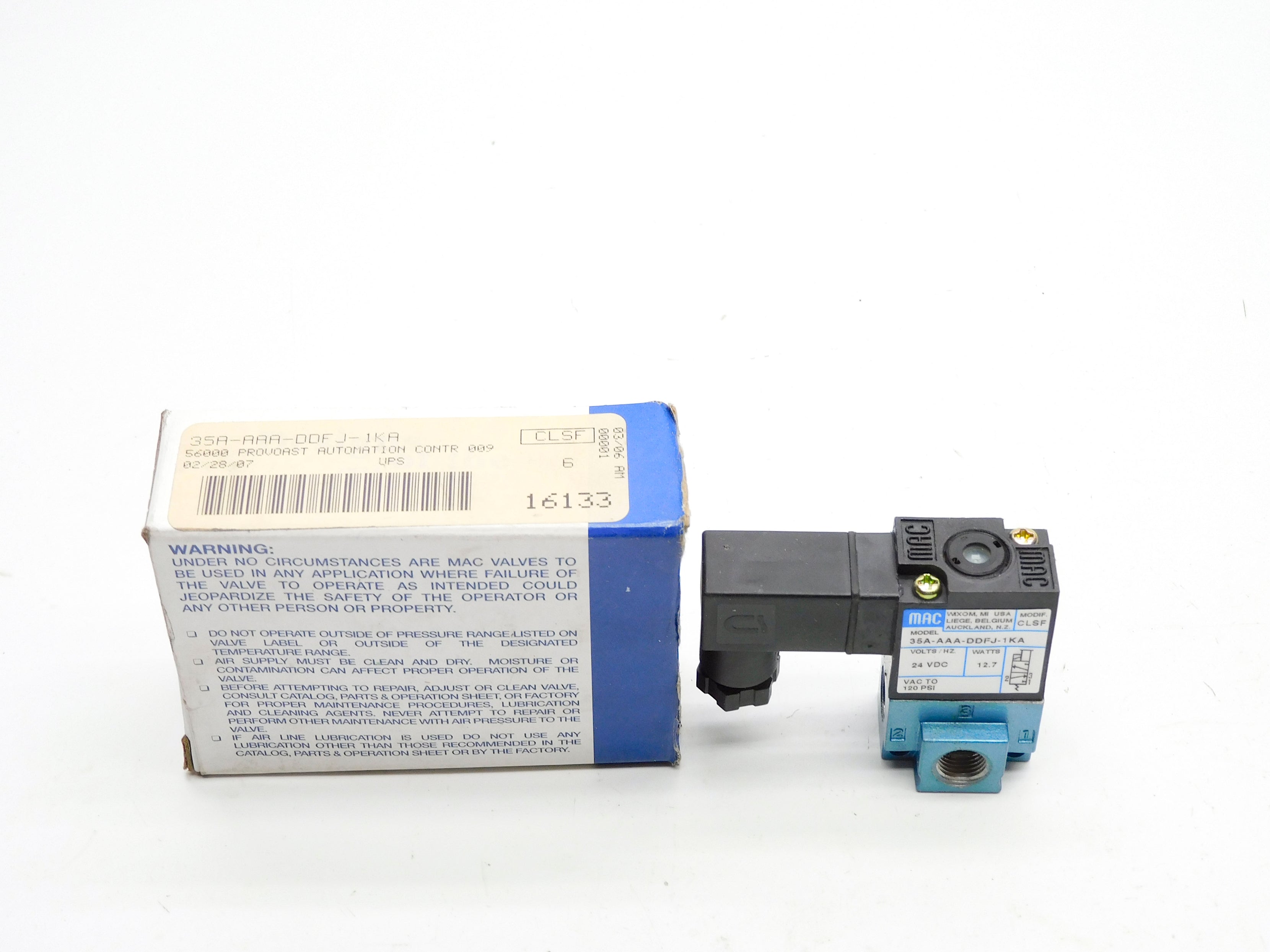 MAC 35A-AAA-DDFJ-1KA 24VDC 120PSI NSMP