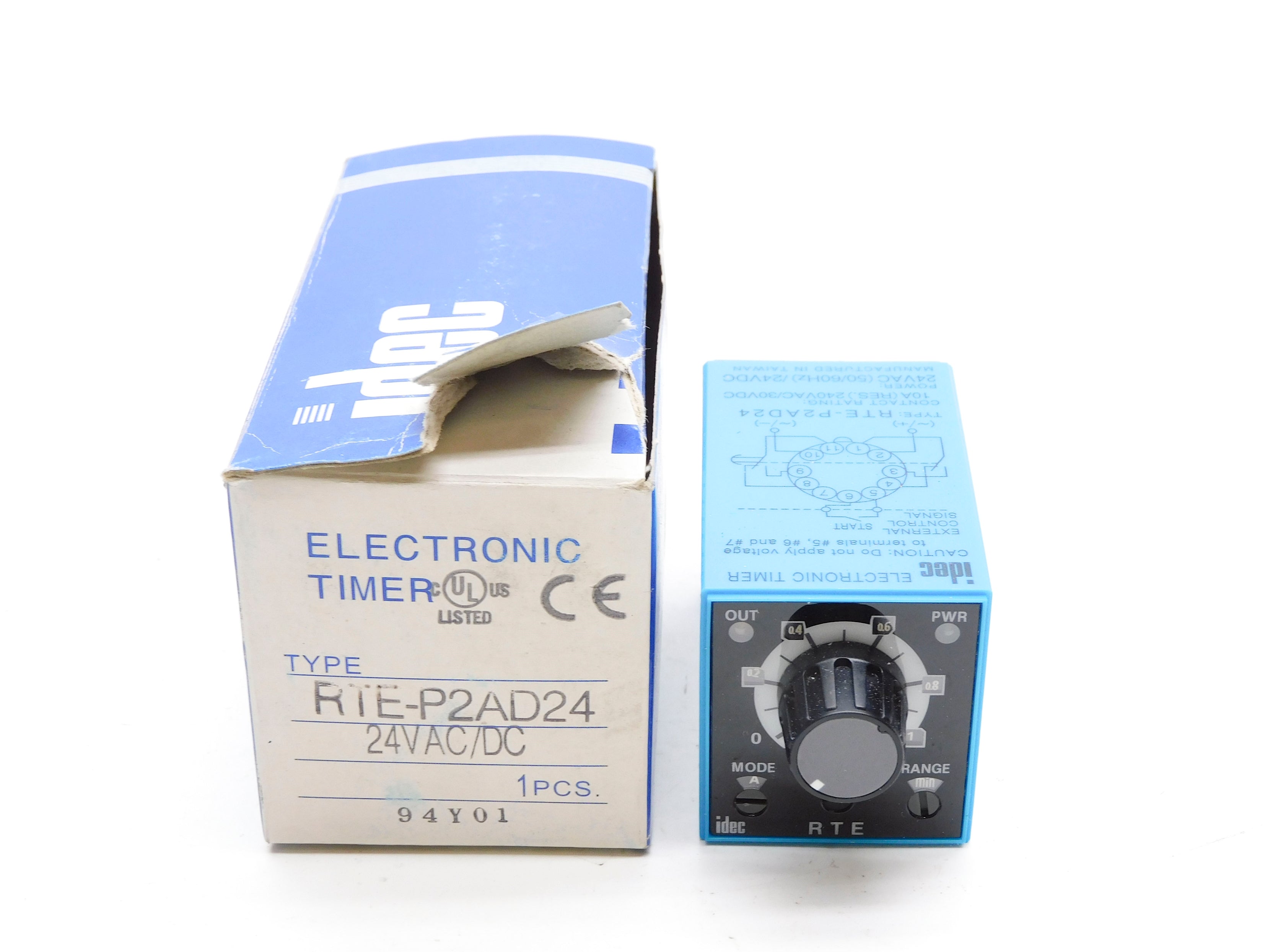 IDEC RTE-P2AD24 24VAC/DC 10A NSMP