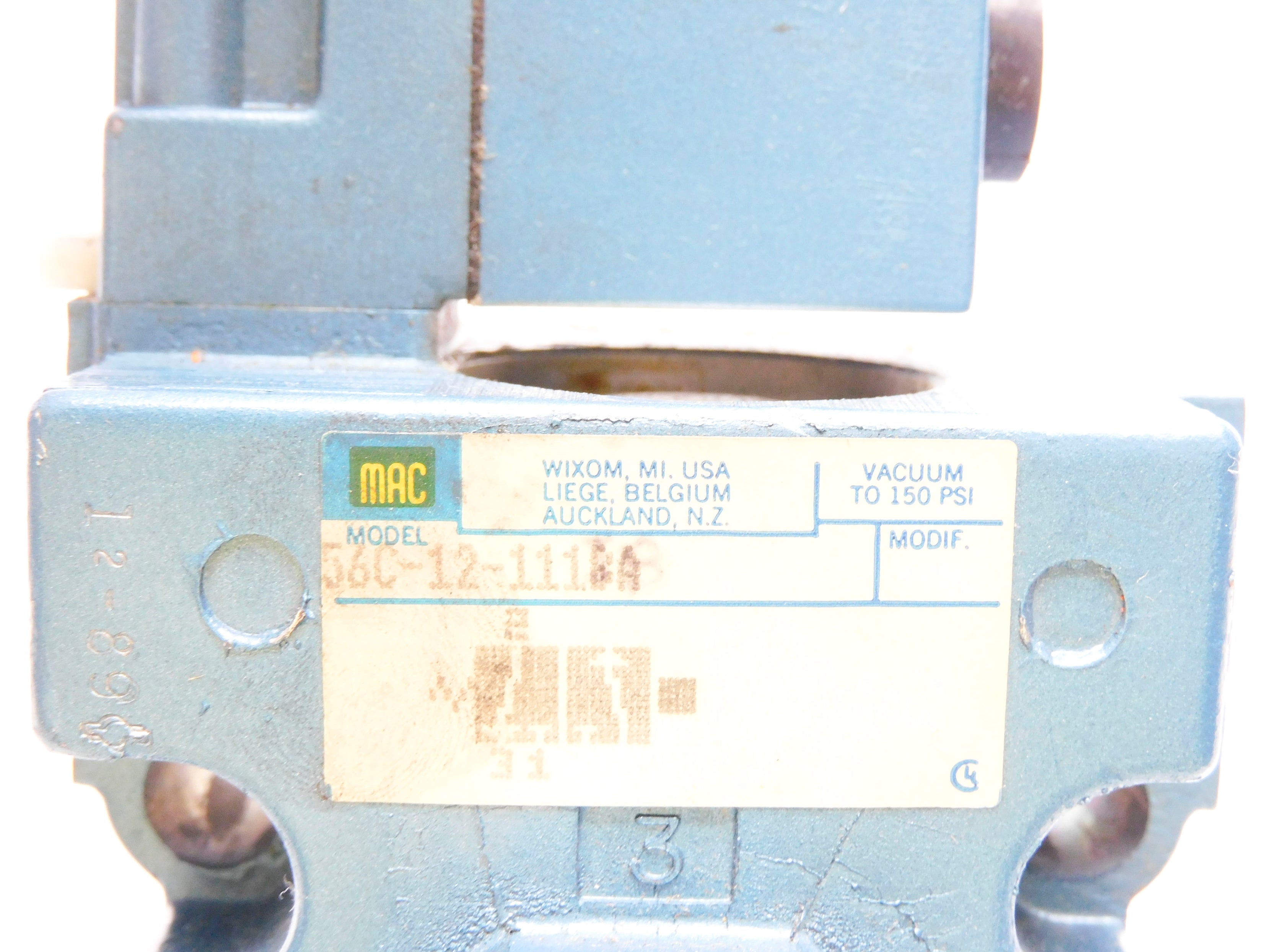 MAC 56C-12-111JB 120/60 110/50 150PSI UNMP