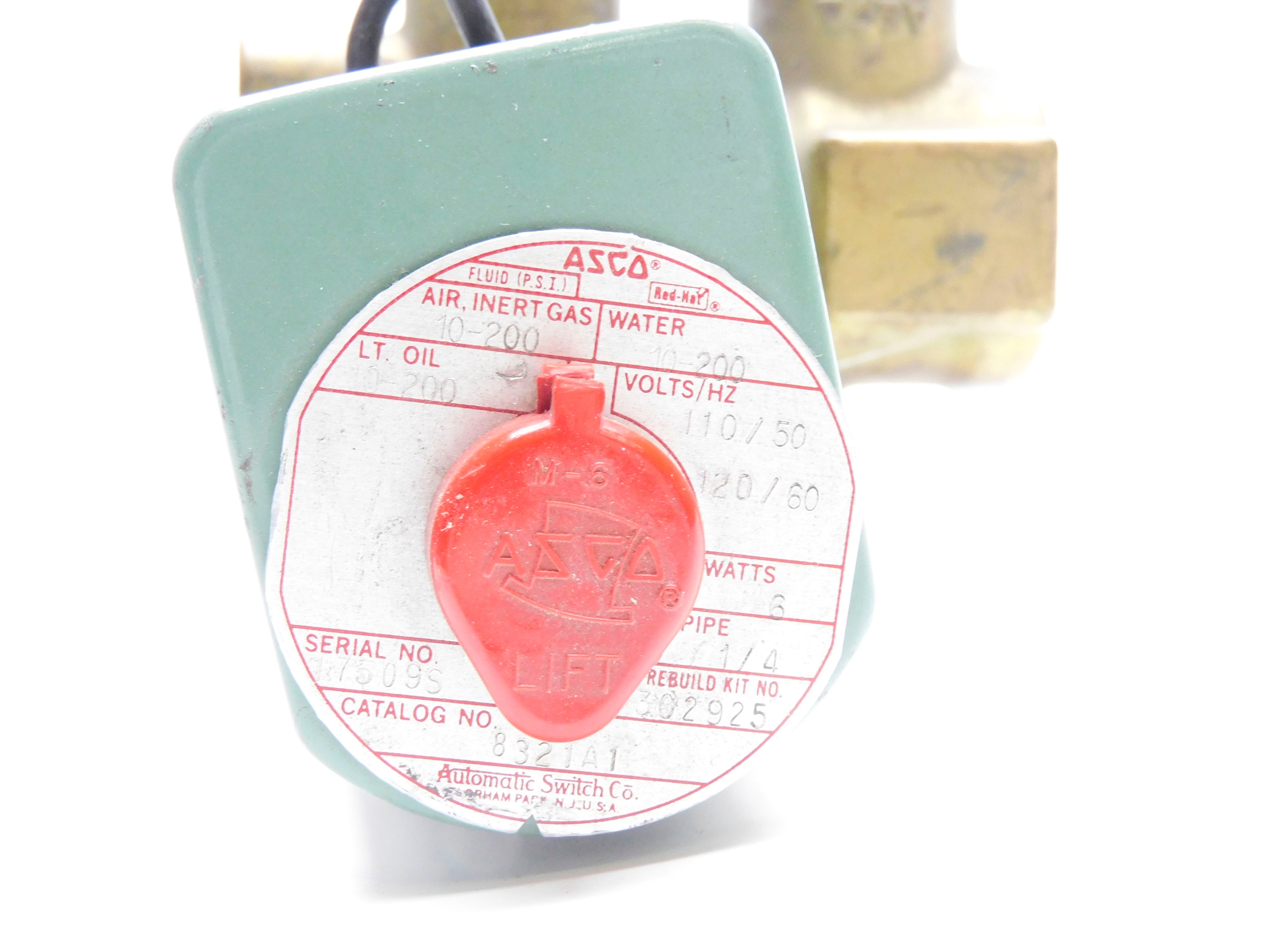ASCO 8321A1 110/120V 200PSI UNMP