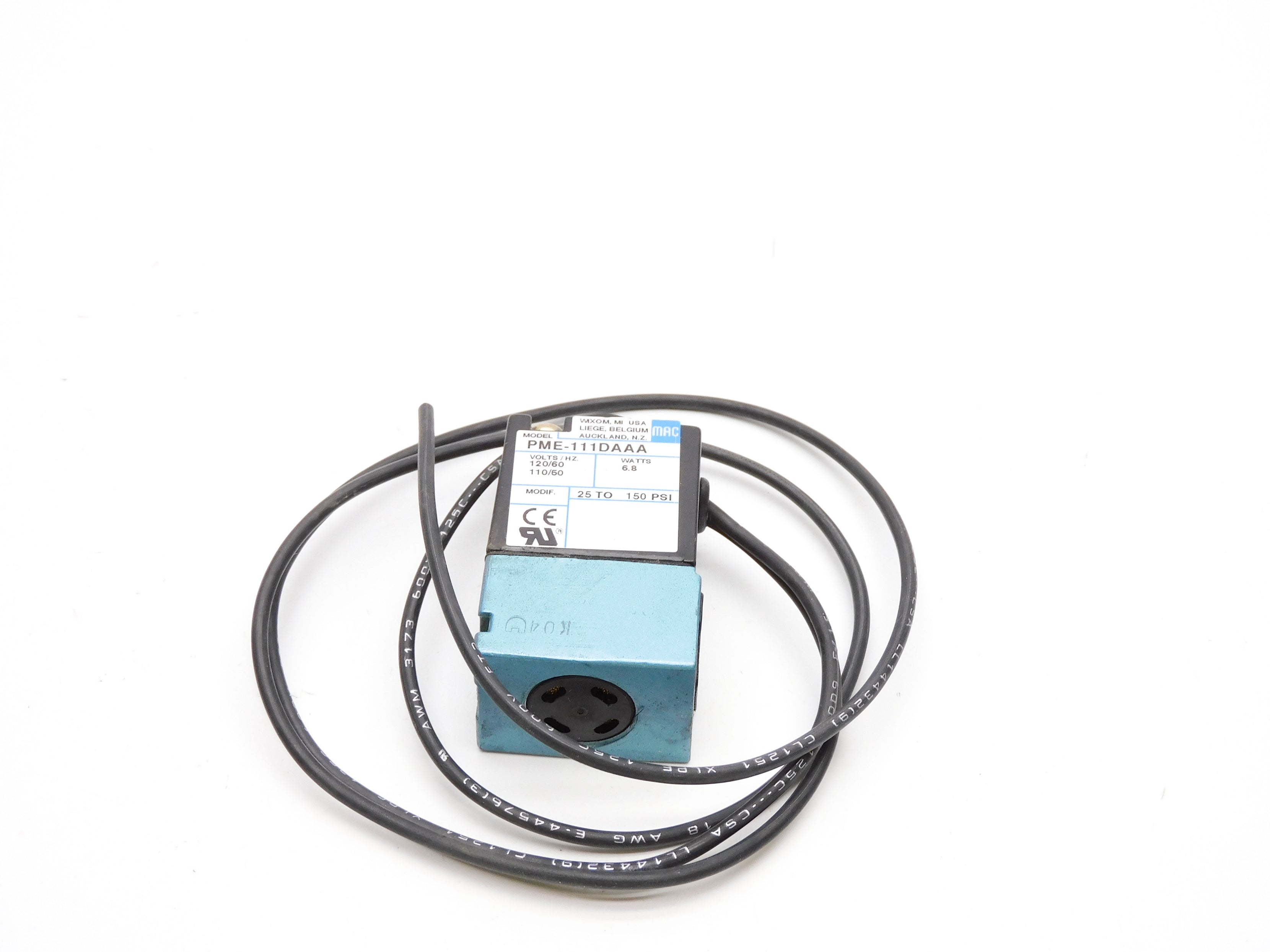 MAC PME-111DAAA 120/60 110/50 150PSI UNMP