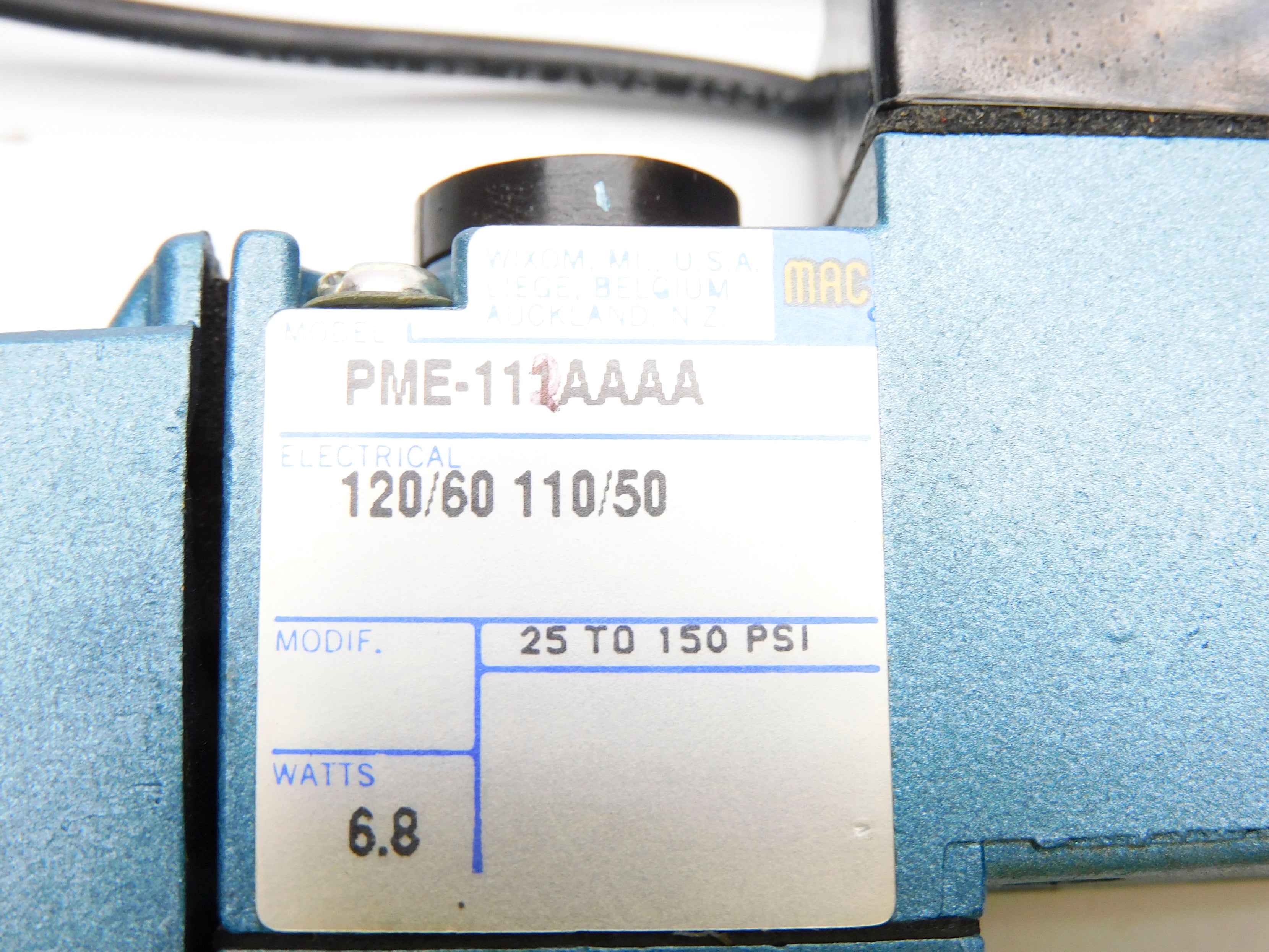 MAC 811C-PM-112AA-152 120/60 110/50 150PSI NSNP