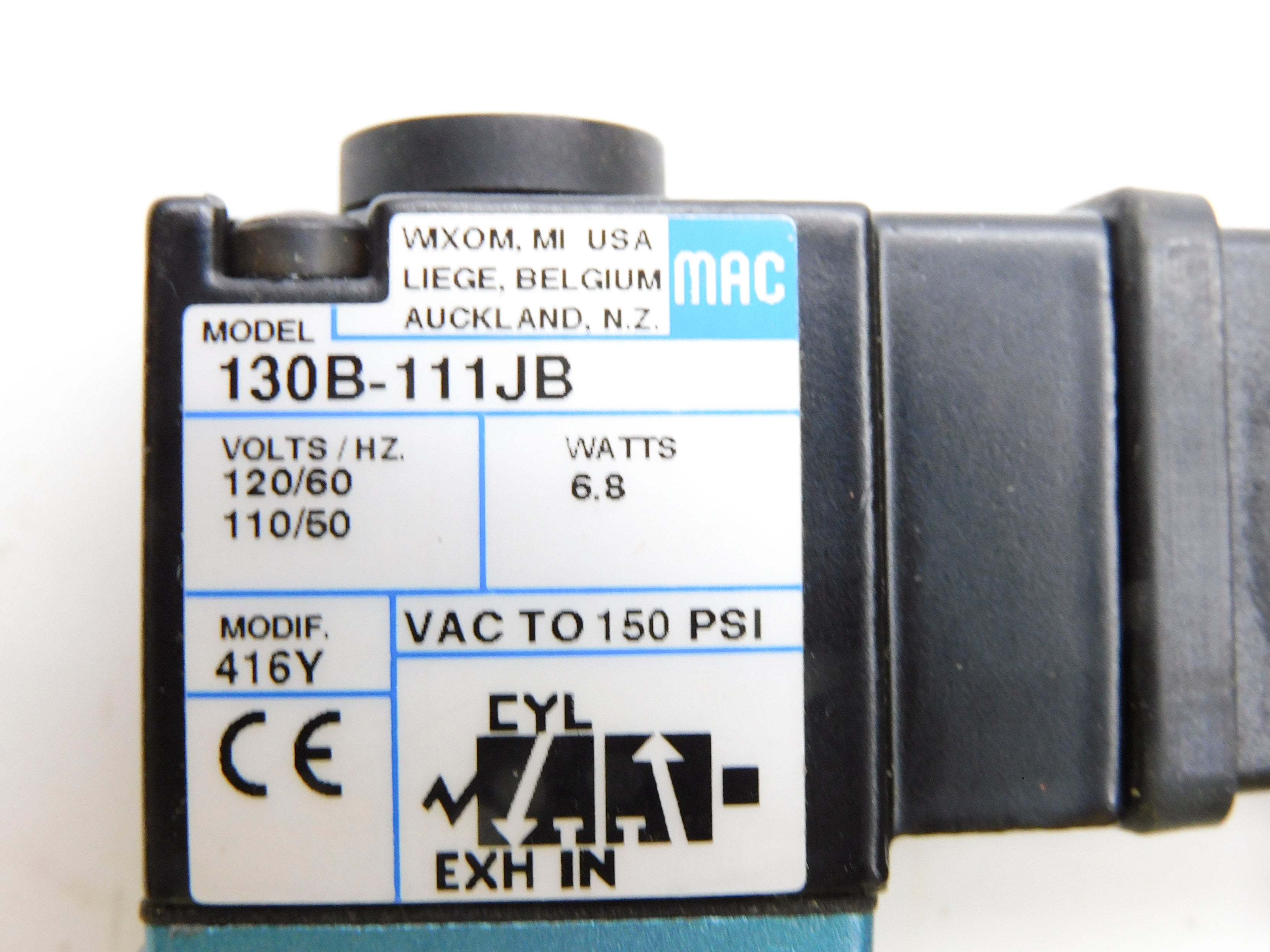 MAC 130B-111JB 120/60 110/50 150PSI UNMP