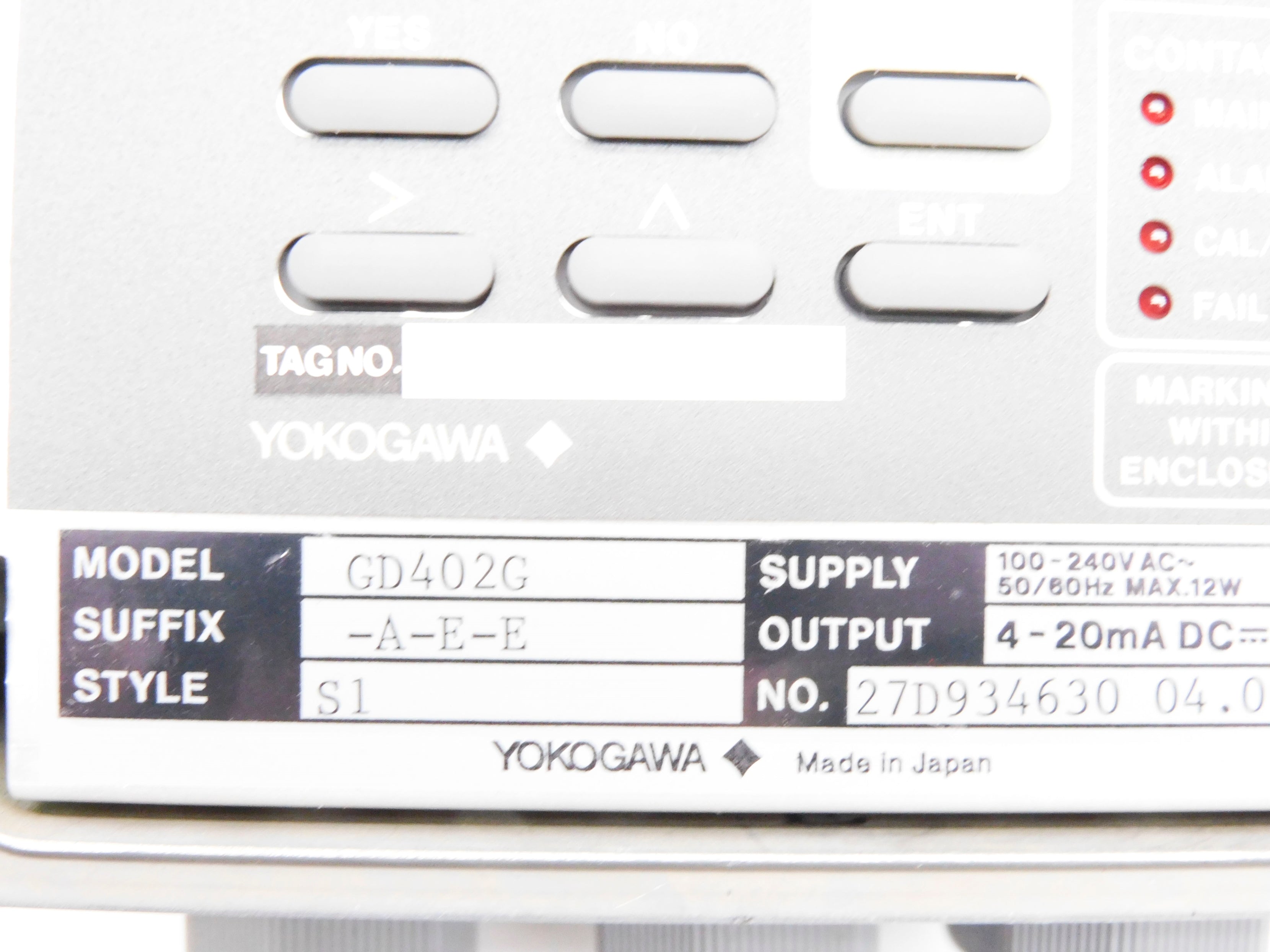 YOKOGAWA EXA GD402G-A-E-E UNMP
