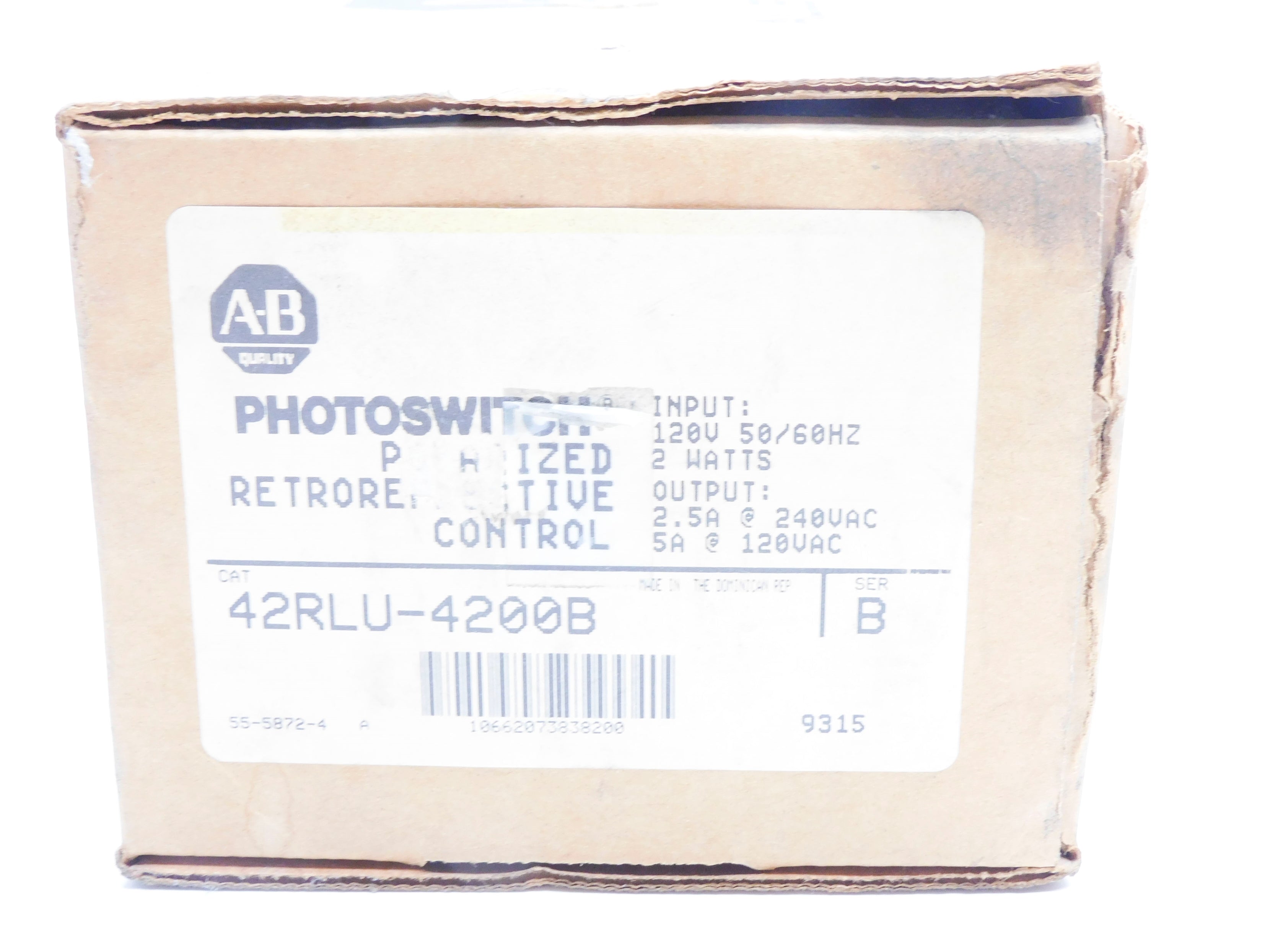 ALLEN BRADLEY 42RLU-4200B SER. B (BR/WH) NSMP