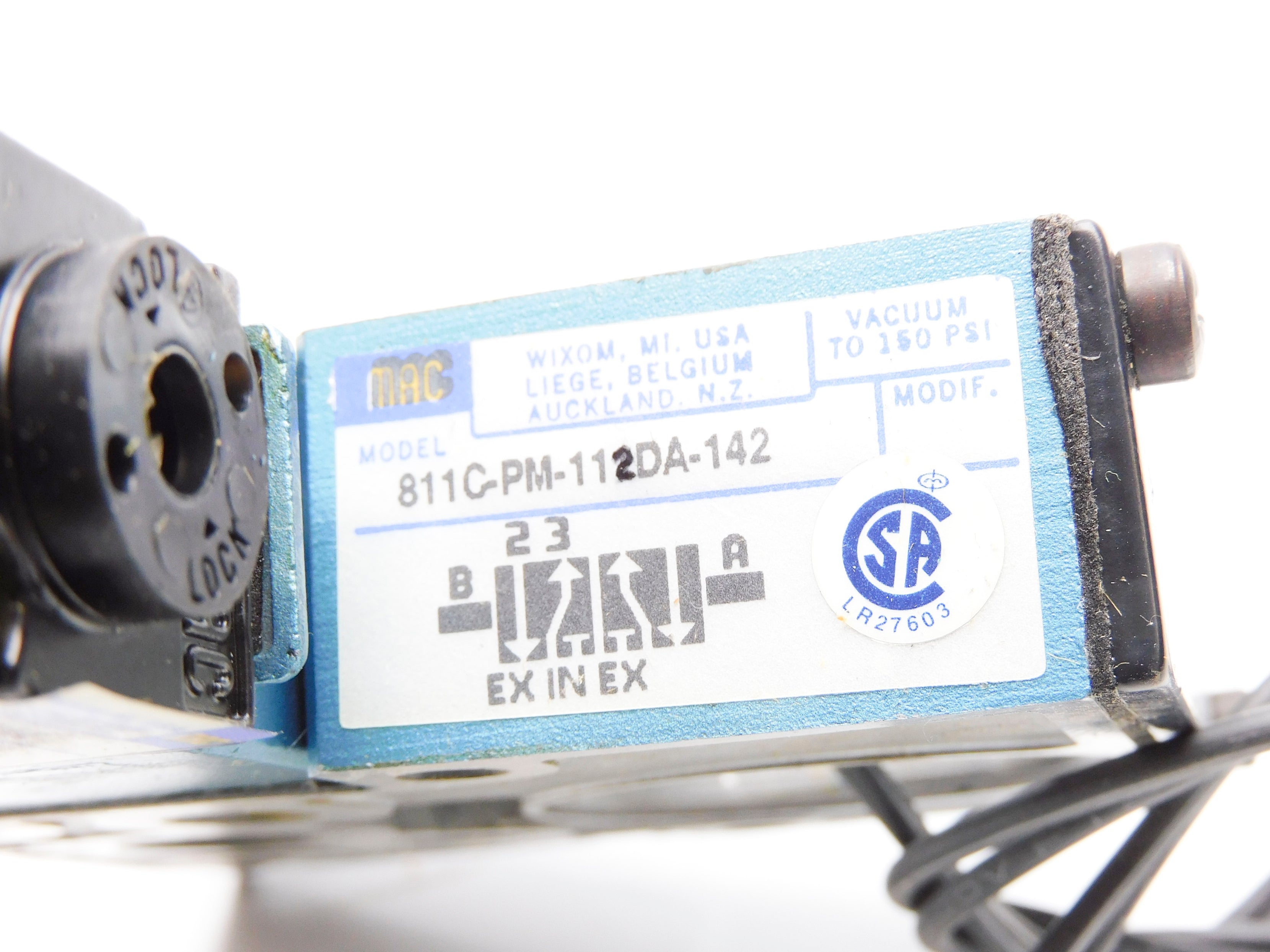 MAC 811C-PM-112DA-142 120/60 110/50 150PSI NSMP