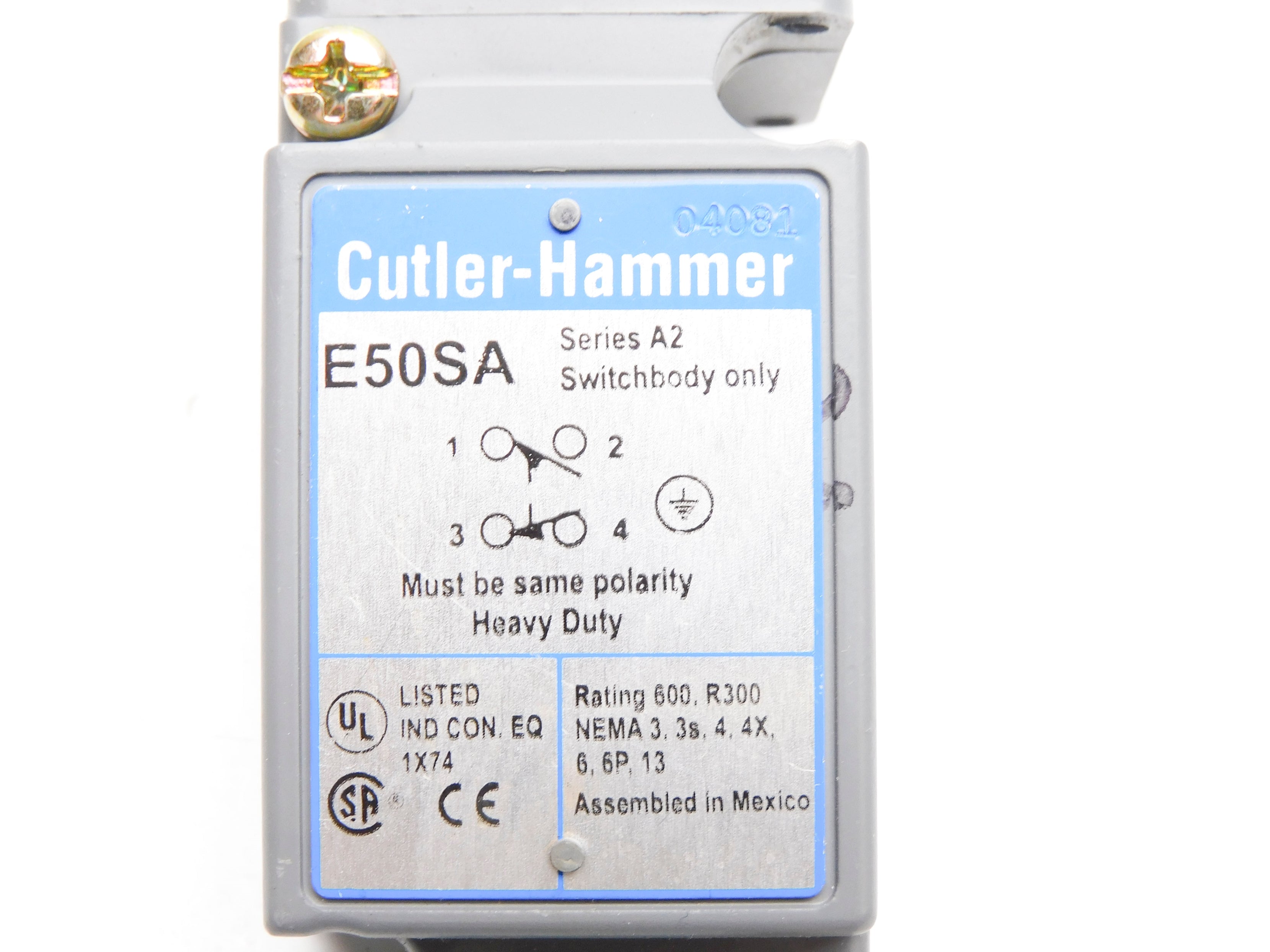 EATON CUTLER HAMMER E50SA SER. A2 NSMP
