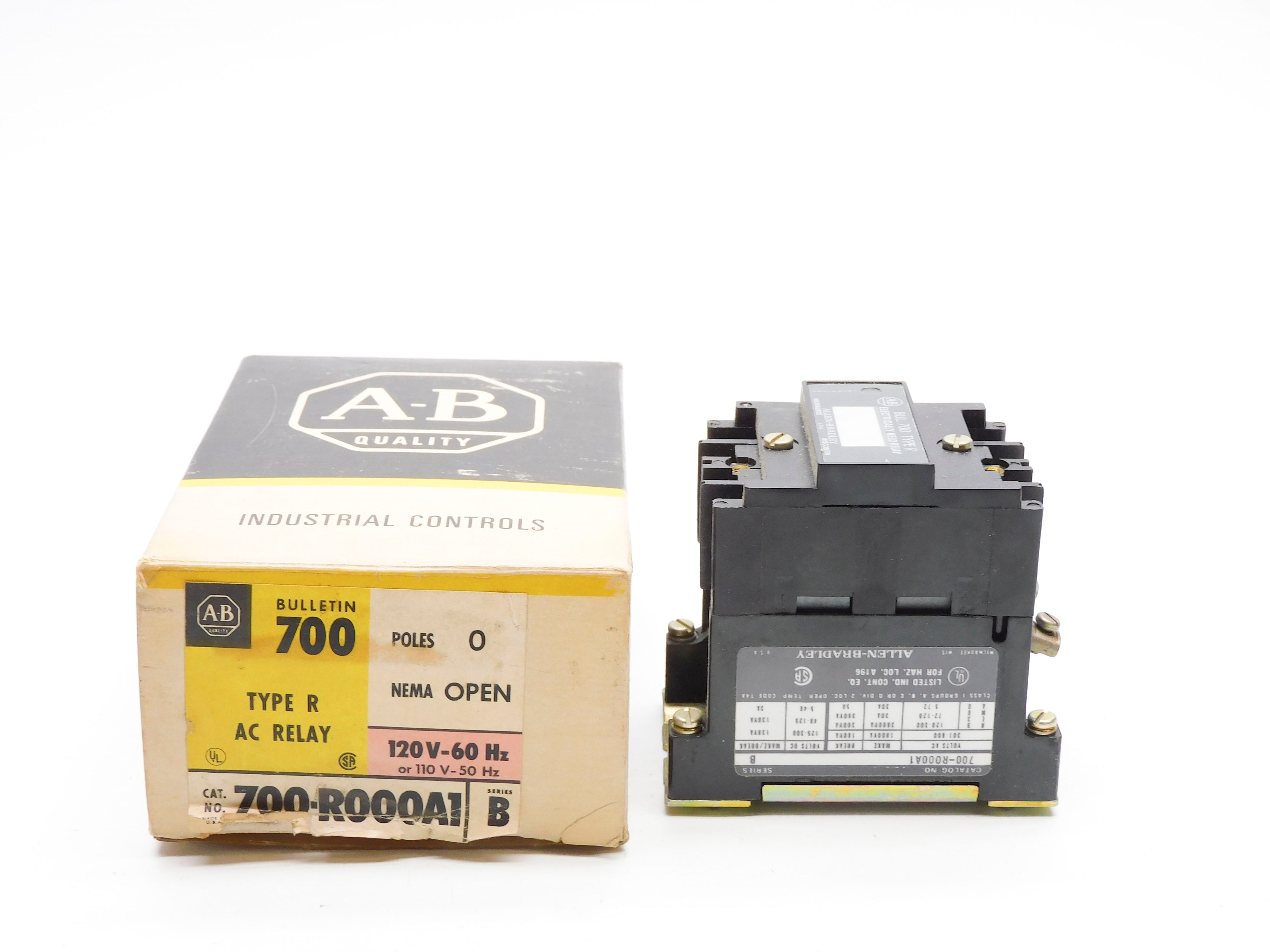 INDUSTRIAL SPARE PART 700-R000A1 SER. B 115-120V 110V 5A (BK/YL) NSMP