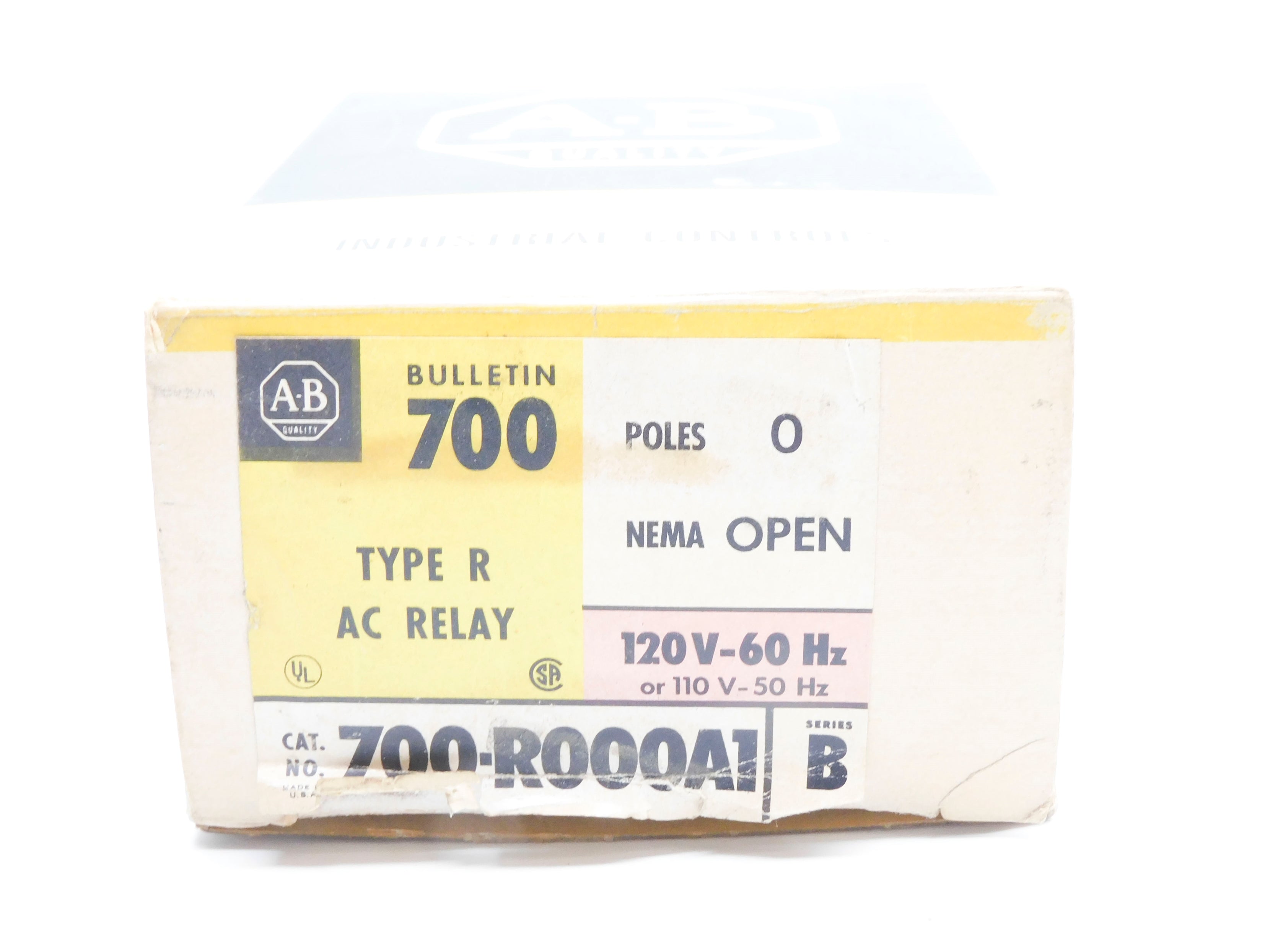 INDUSTRIAL SPARE PART 700-R000A1 SER. B 115-120V 110V 5A (BK/YL) NSMP