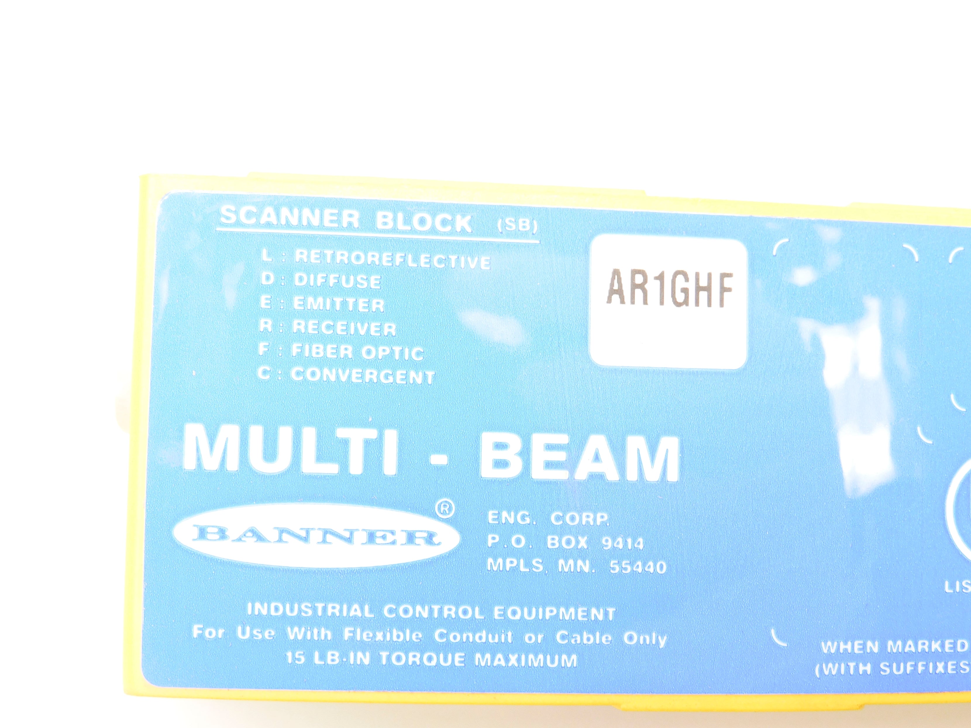 BANNER ENGINEERING SBAR1GHF 16891 (AS PICTURED) NSMP