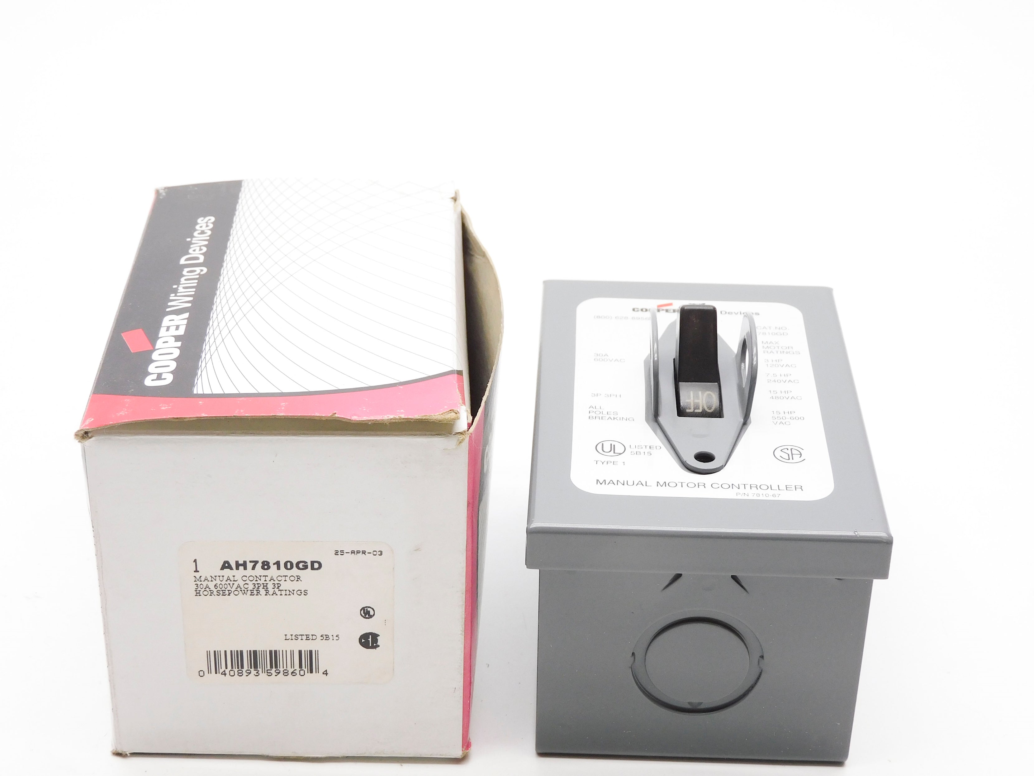 COOPER AH7810GD 600VAC NSMP
