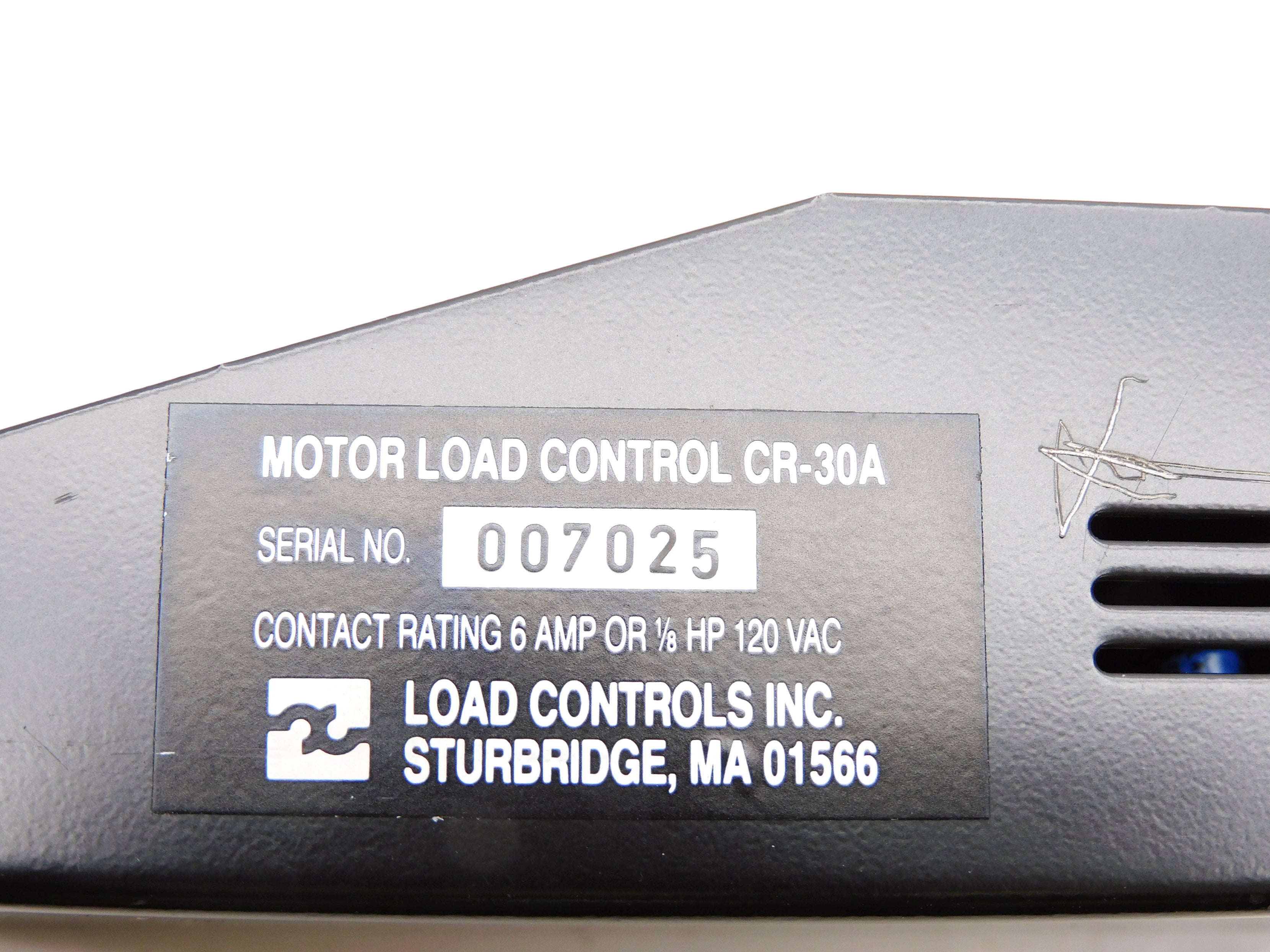 LOAD CONTROLS CR-30A 120VAC 6A UNMP