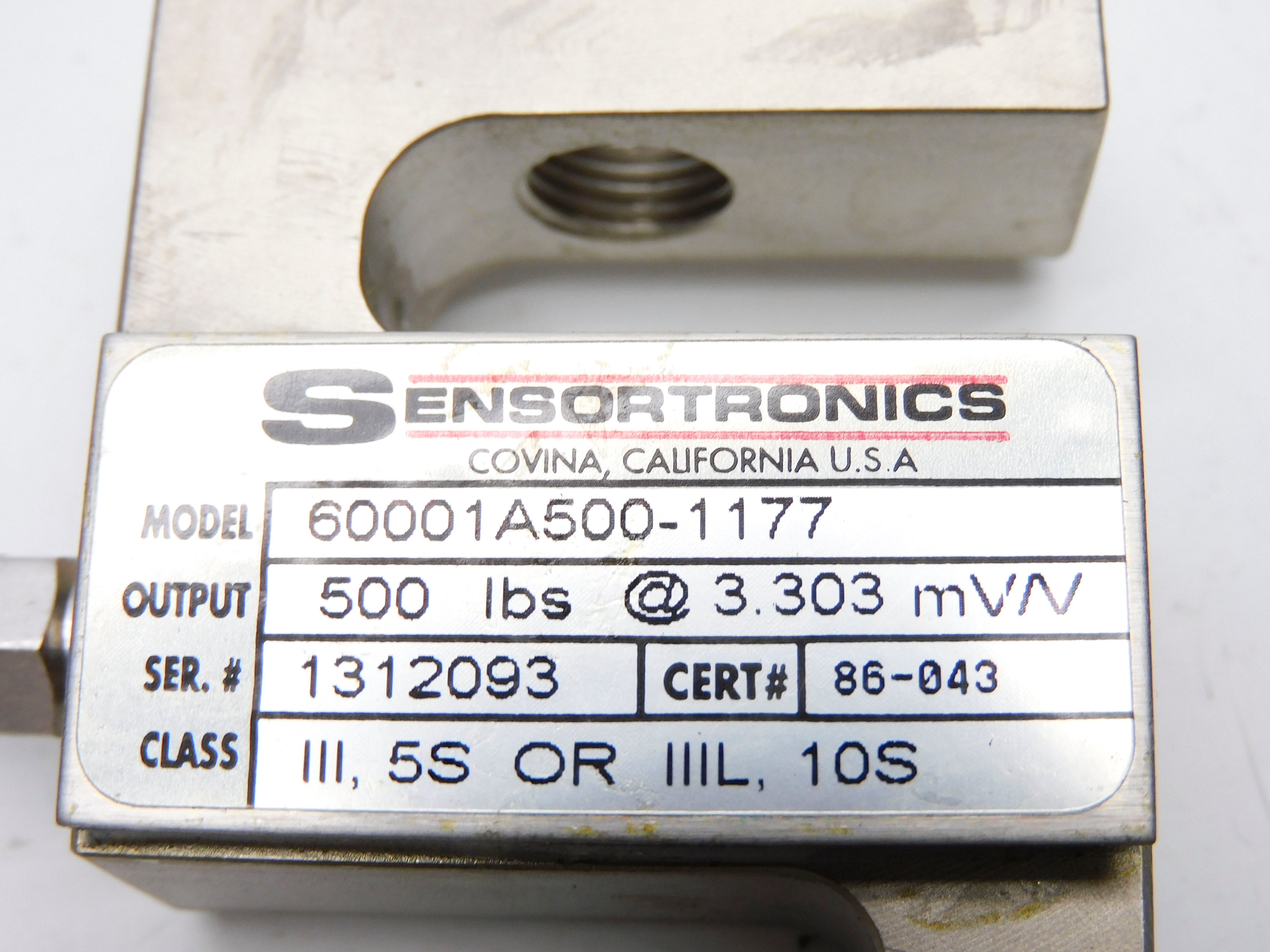 SENSORTRONICS 60001A500-1177 (3.303mV/V) NSNP