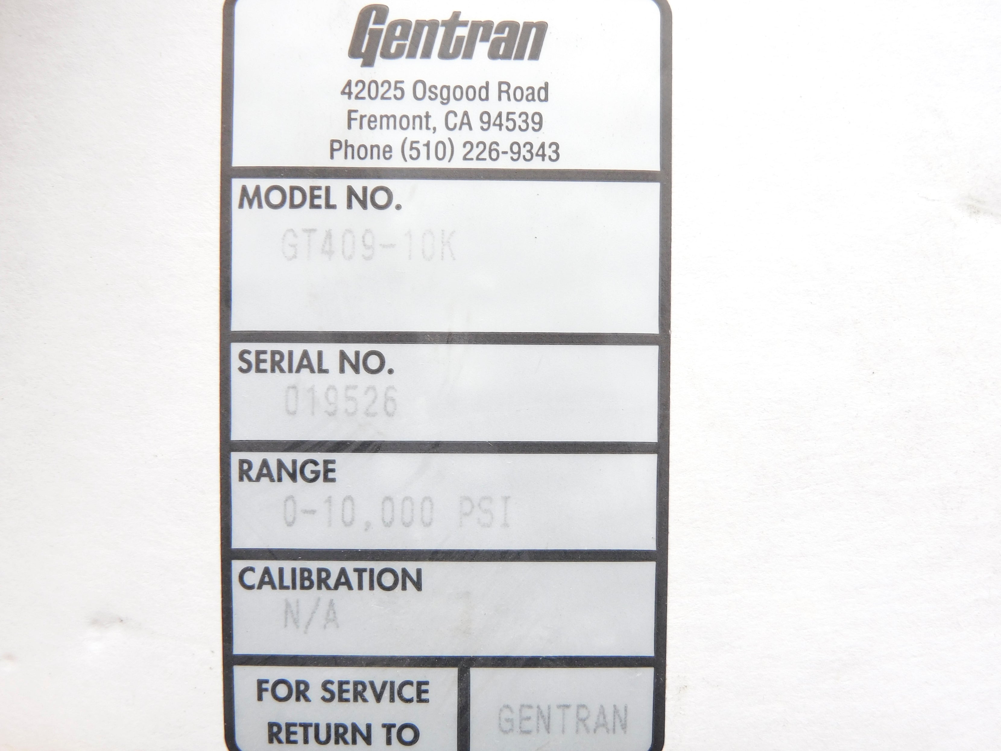 GENTRAN GT409-10K NSMP