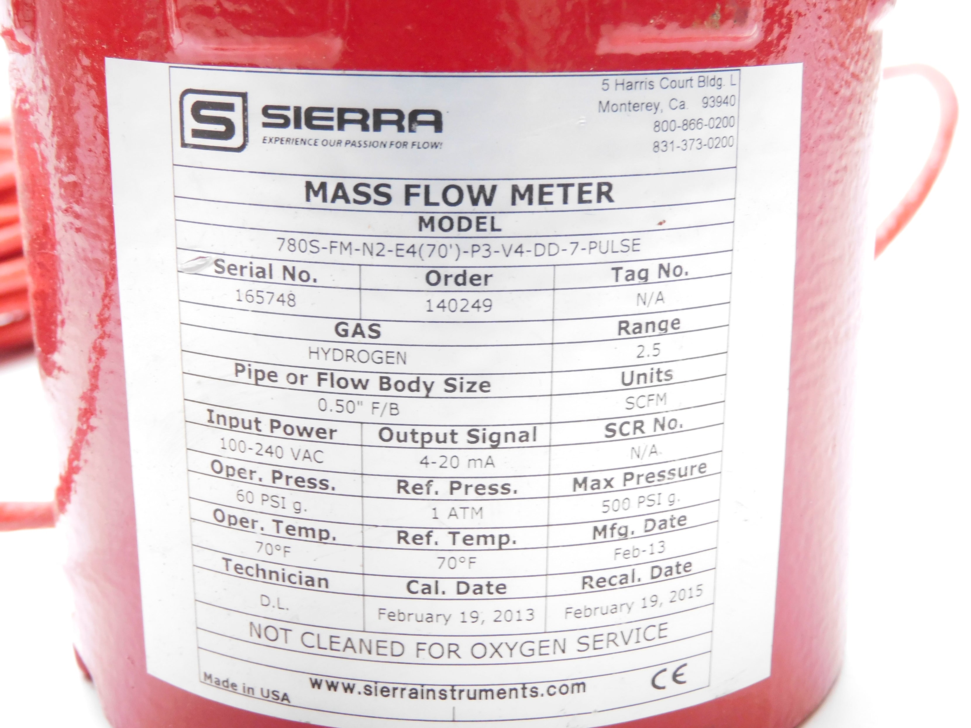 SIERRA 780S-FM-N2-E4(70')-P3-V4-DD-7-PULSE (AS PICTURED) NSNP