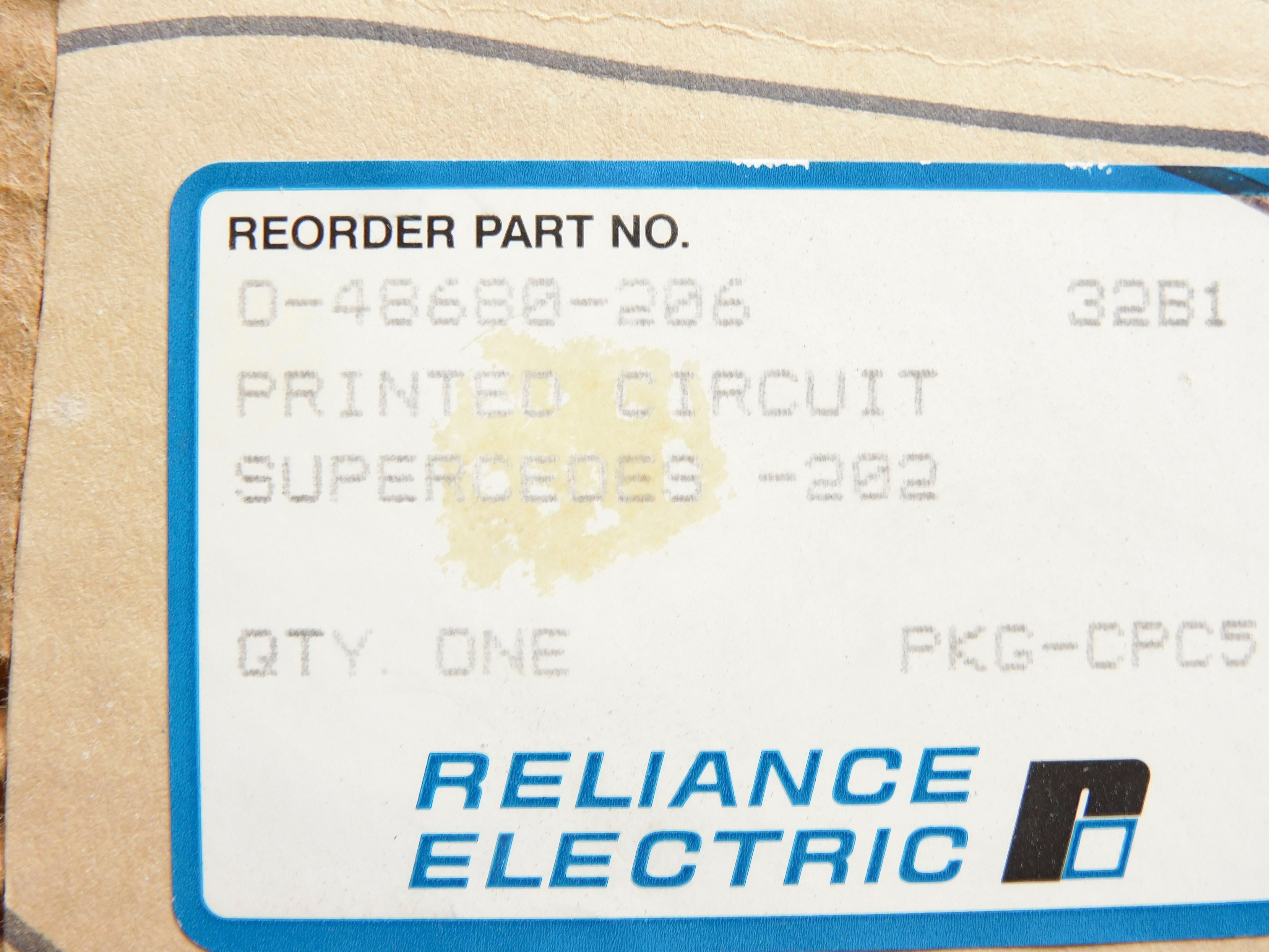 RELIANCE ELECTRIC 0-48680-206 NSMP