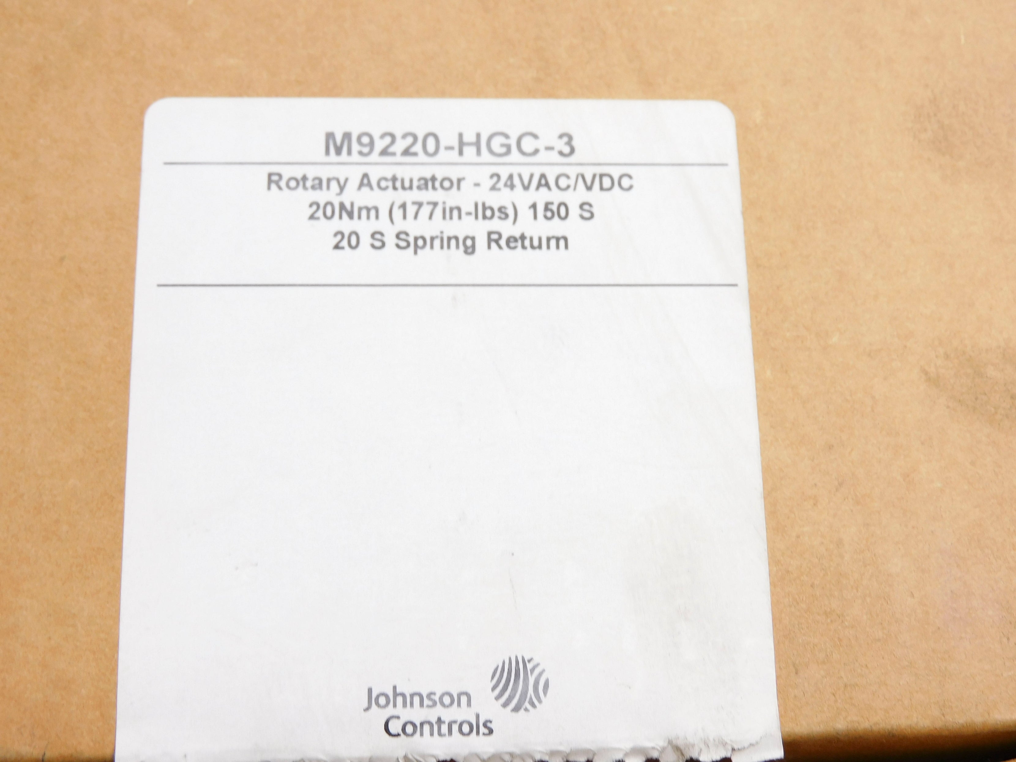 JOHNSON CONTROLS M9220-HGC-3 NSMP