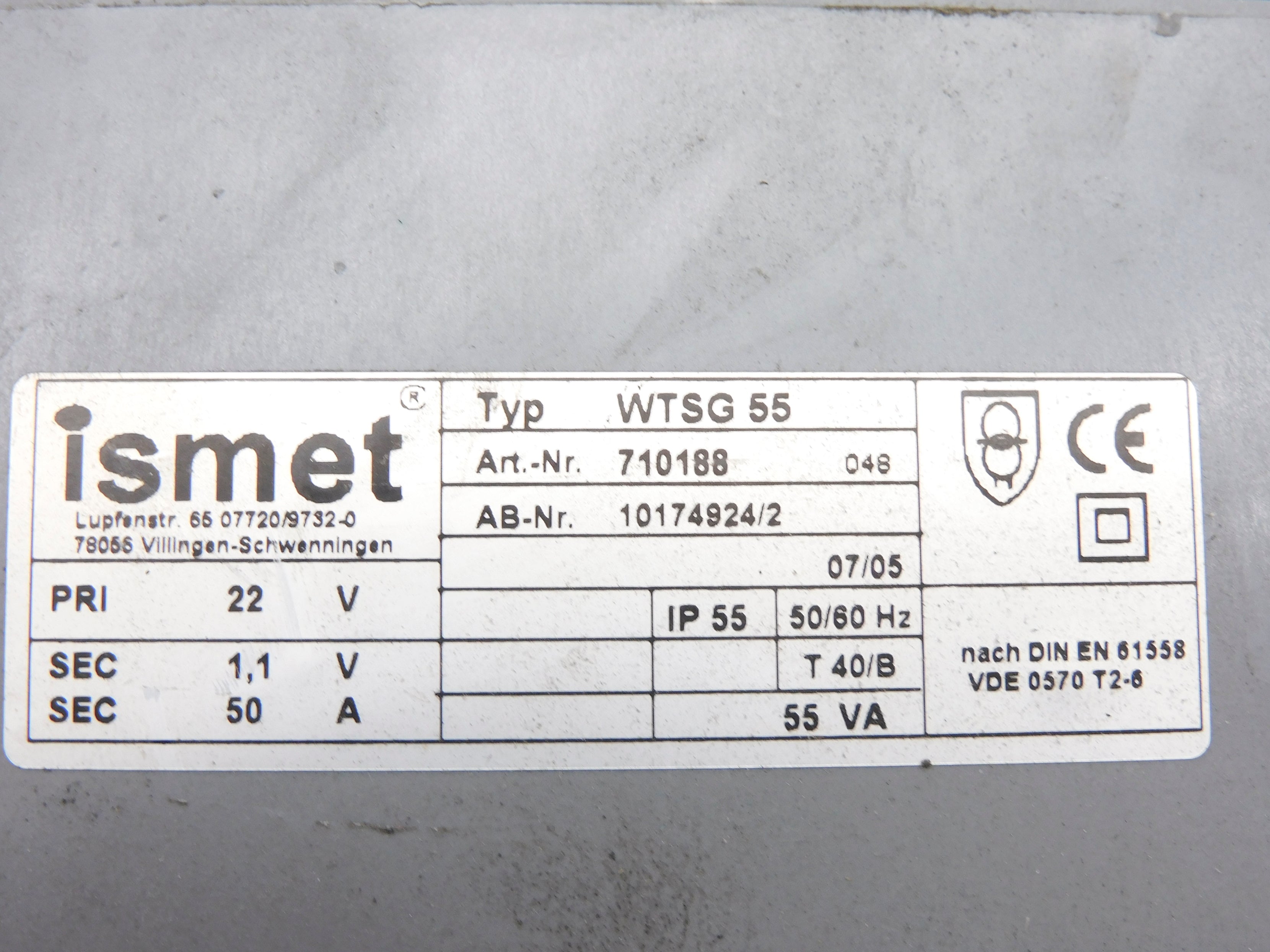 ISMET WTSG55 NSNP