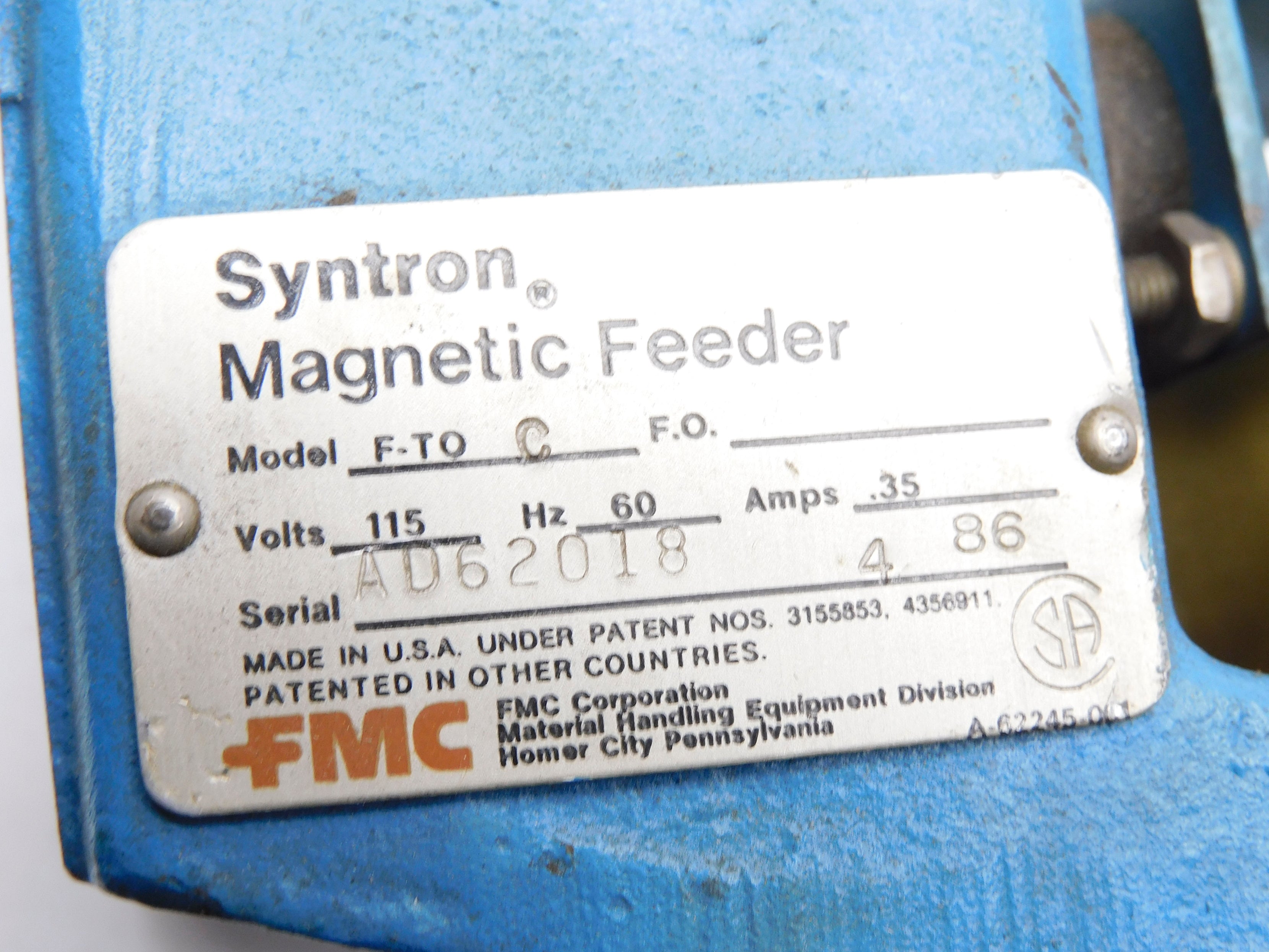 FMC F-T0C (AS PICTURED) UNMP