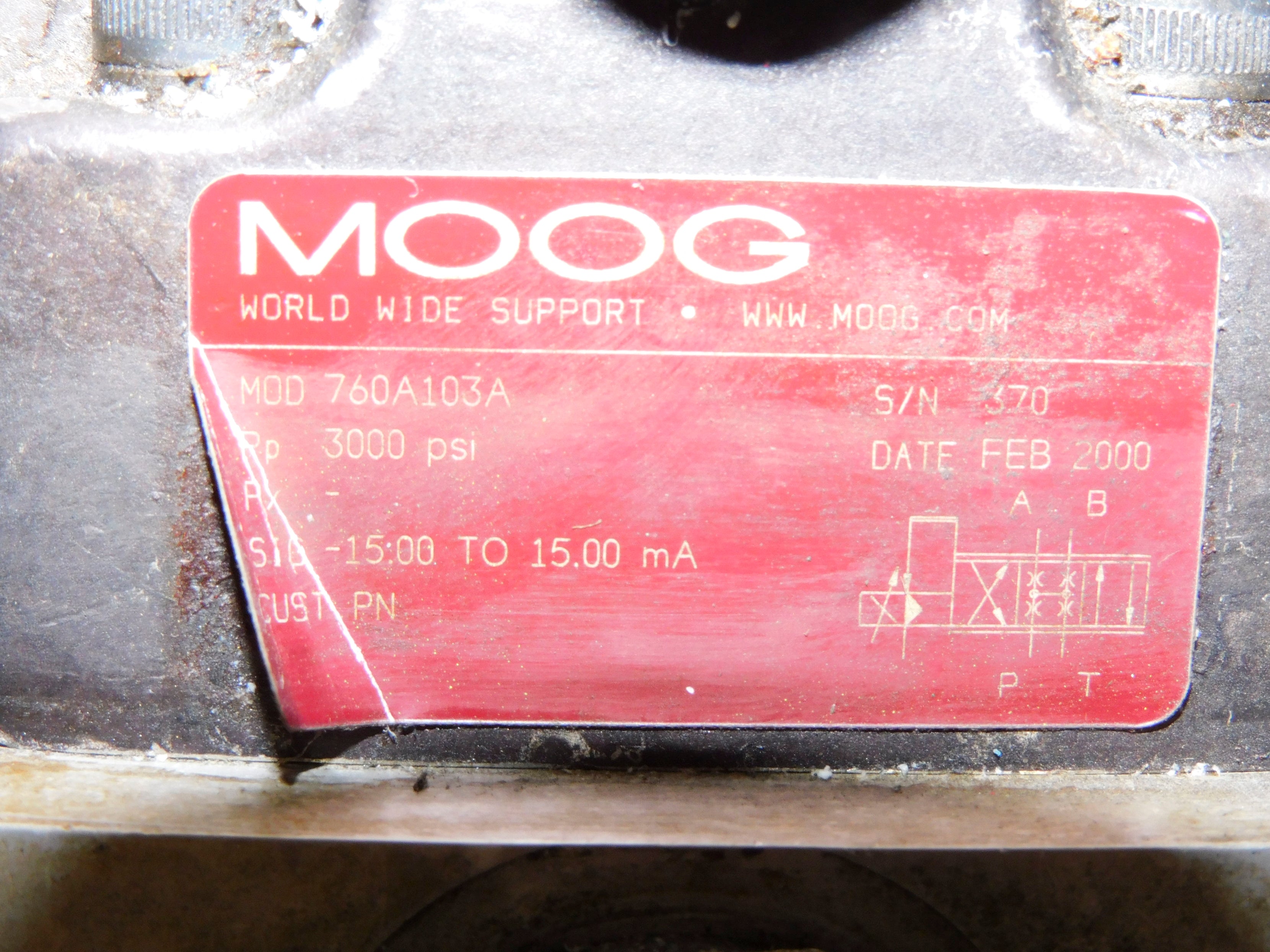 MOOG 85-158B SER. 532 UNMP