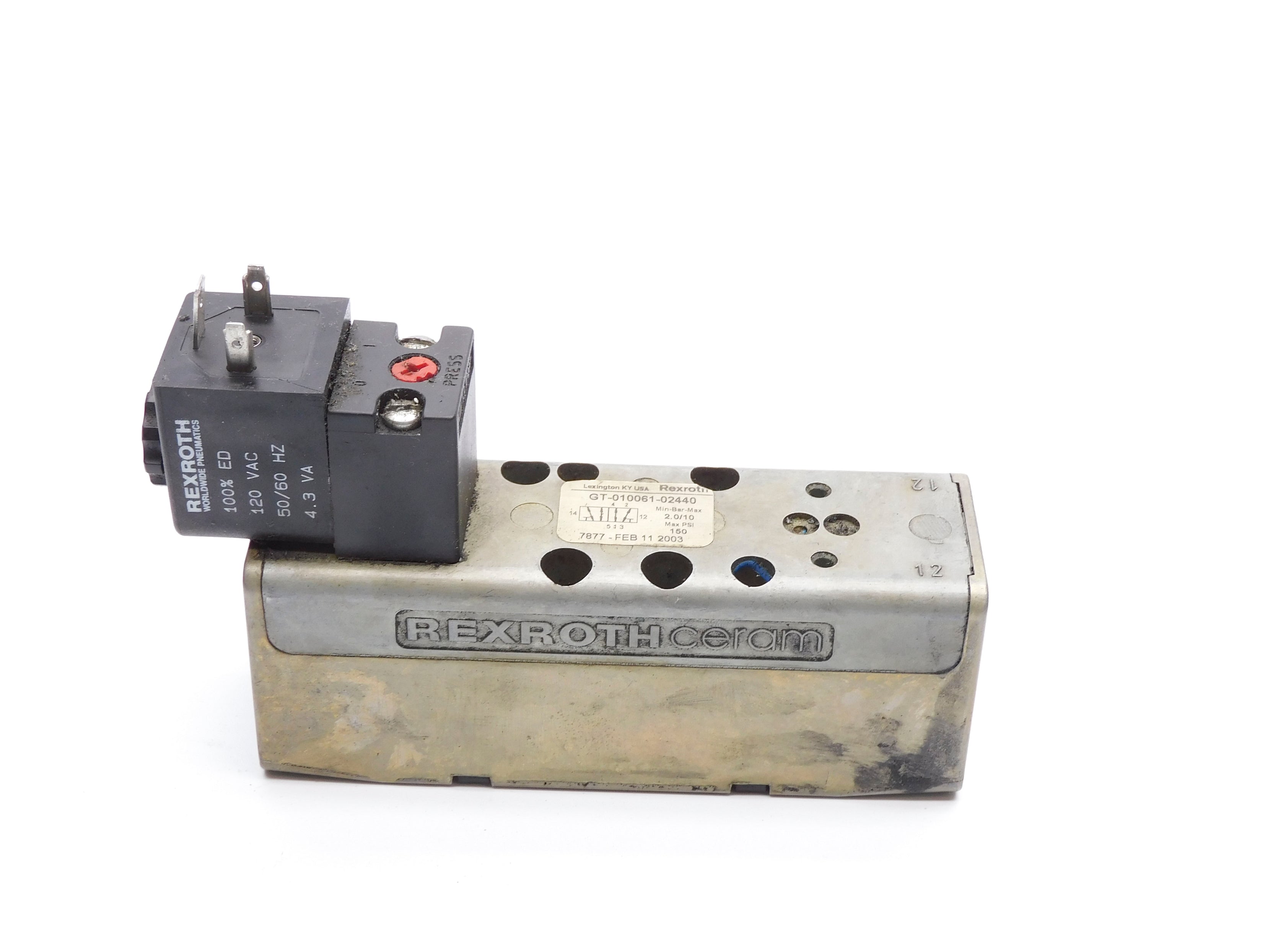 REXROTH GT-010061-02440 120VAC 150PSI UNMP