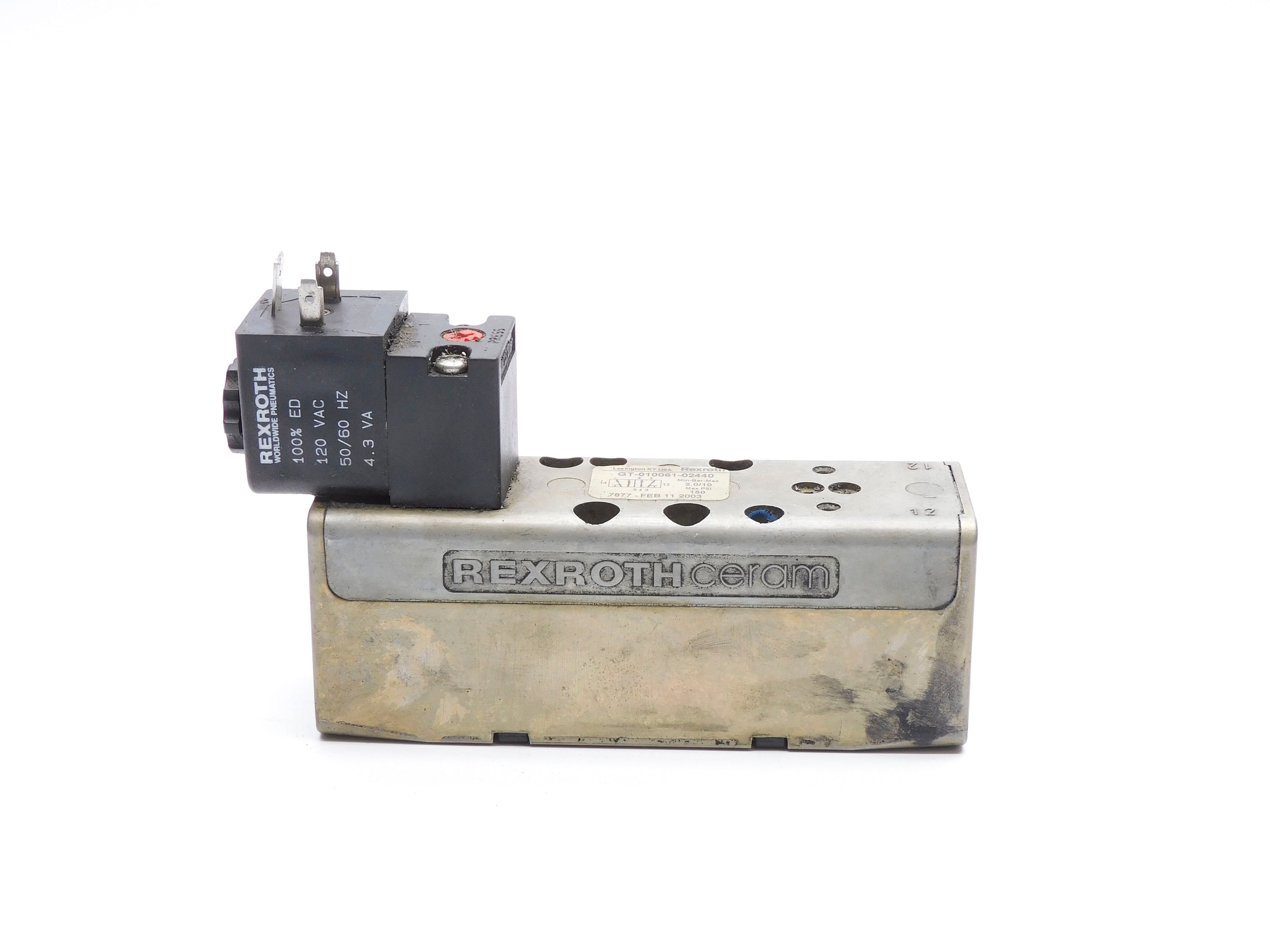 REXROTH GT-010061-02440 120VAC 150PSI UNMP