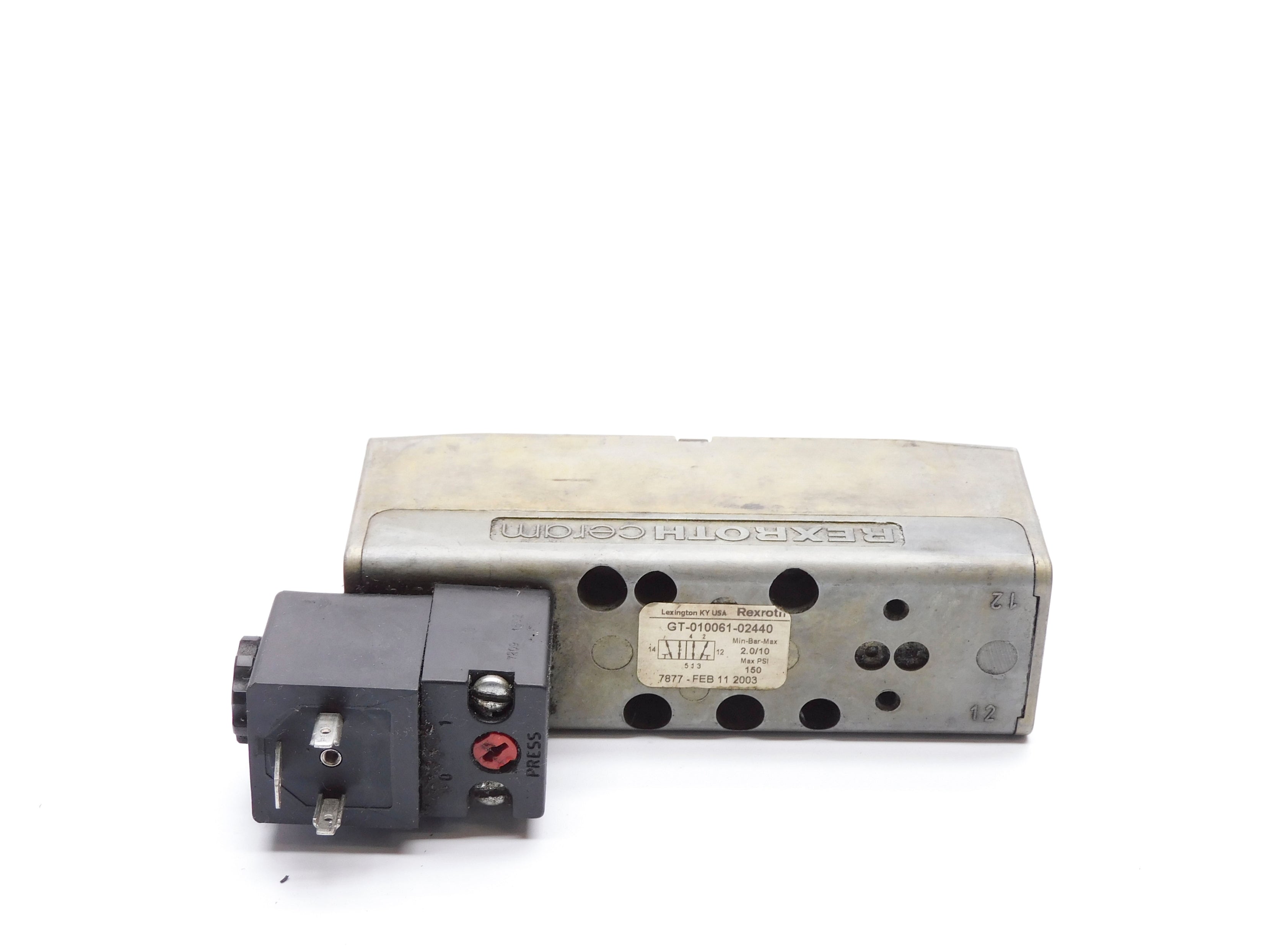 REXROTH GT-010061-02440 120VAC 150PSI UNMP