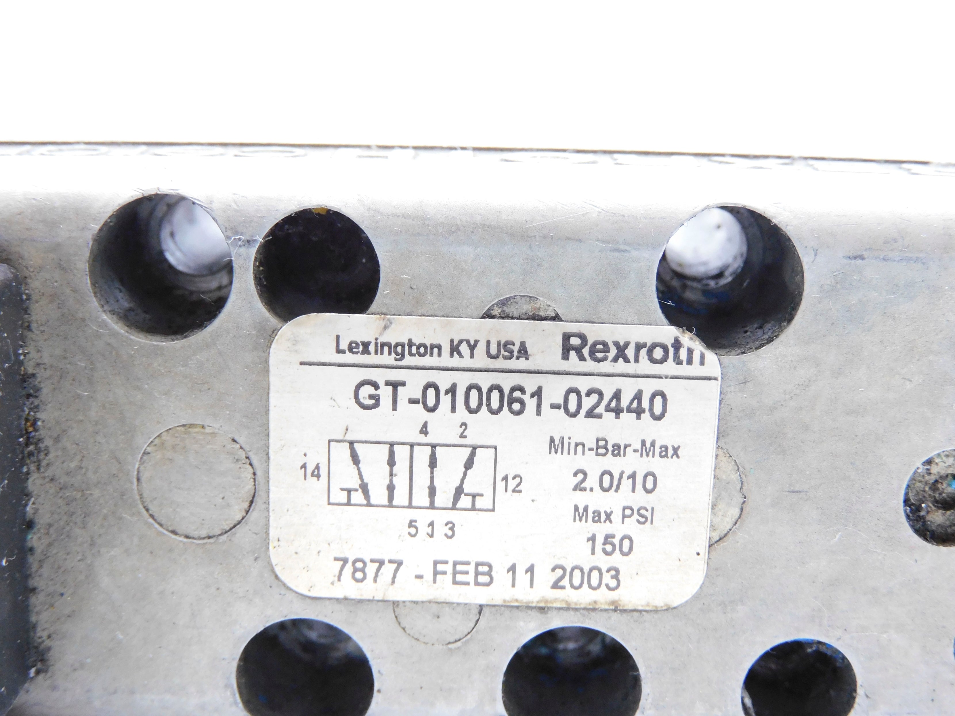 REXROTH GT-010061-02440 120VAC 150PSI UNMP