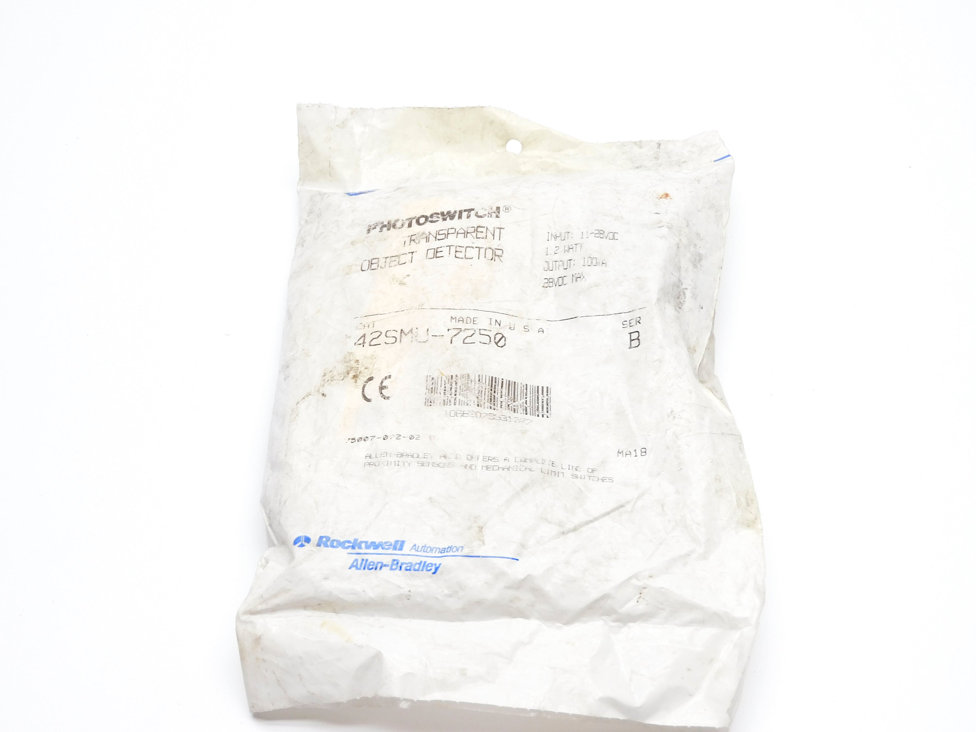 ALLEN BRADLEY 42SMU-7250 SER. B (WH/BL) NSMP