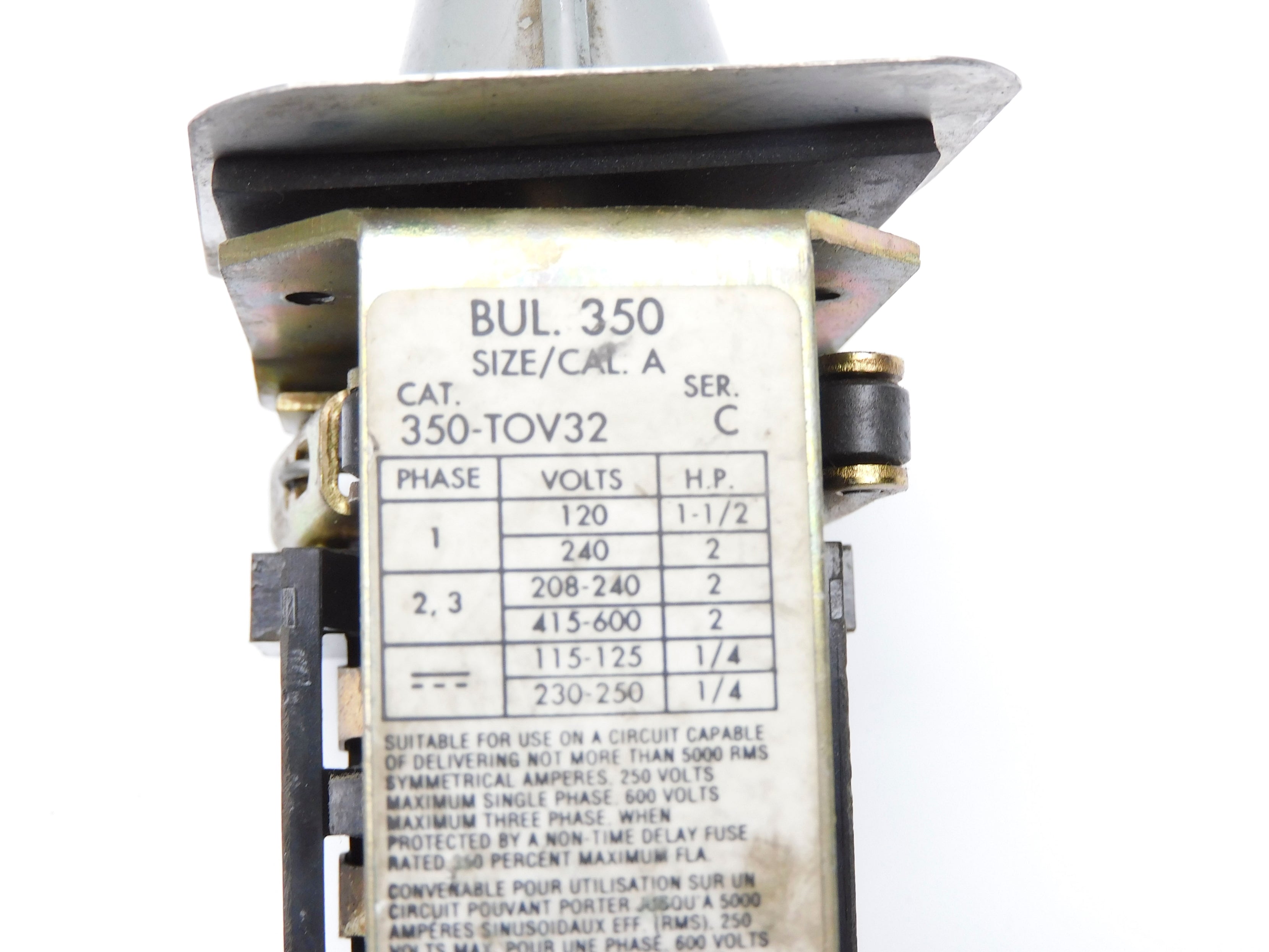 ALLEN BRADLEY 350-TOV32 SER. C UNMP