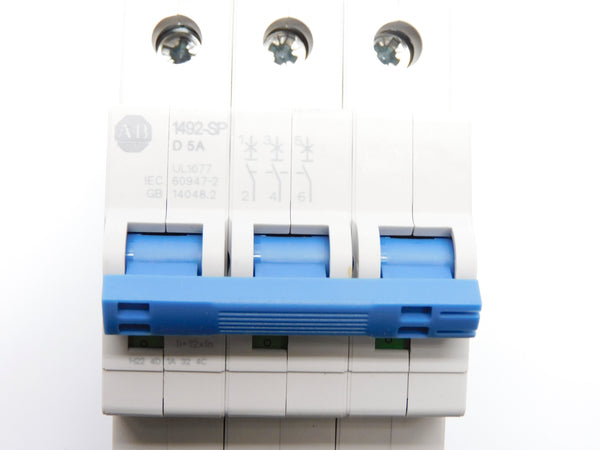 ALLEN BRADLEY 1492-SPM3D050 SER. D 5A 480/277V NSMP