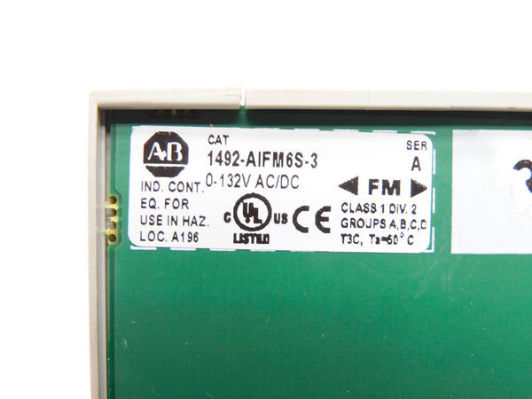 ALLEN BRADLEY 1492-AIFM6S-3 SER. A UNMP