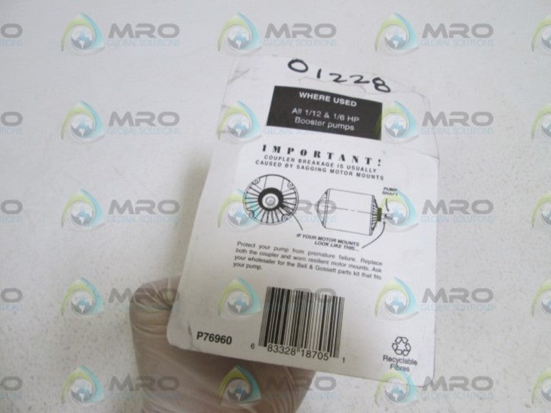 BELL & GOSSETT 118705 COUPLER ASSEMBLY * NEW IN ORIGINAL PACKAGE *
