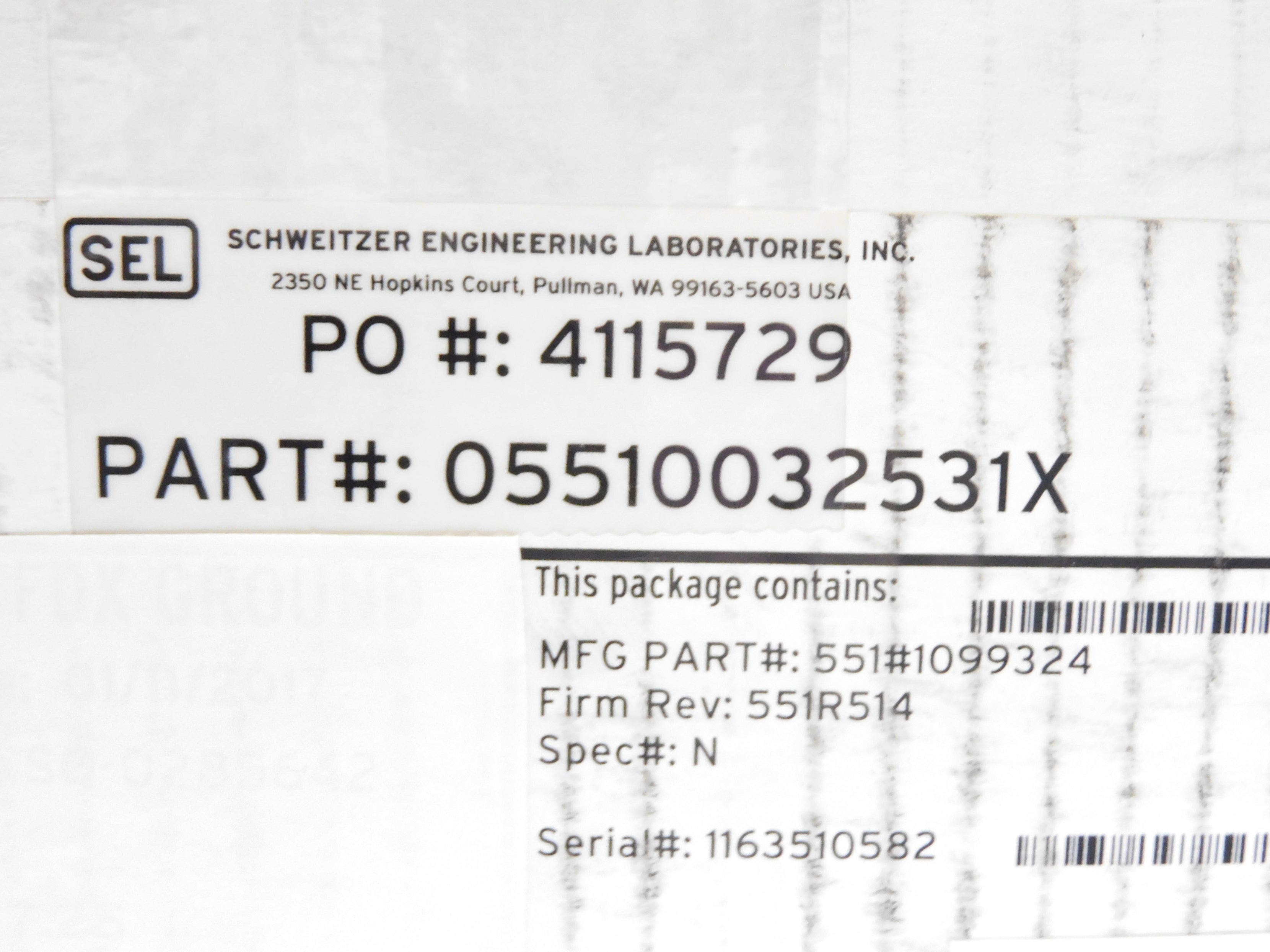 SEL 05510032531X NSFS