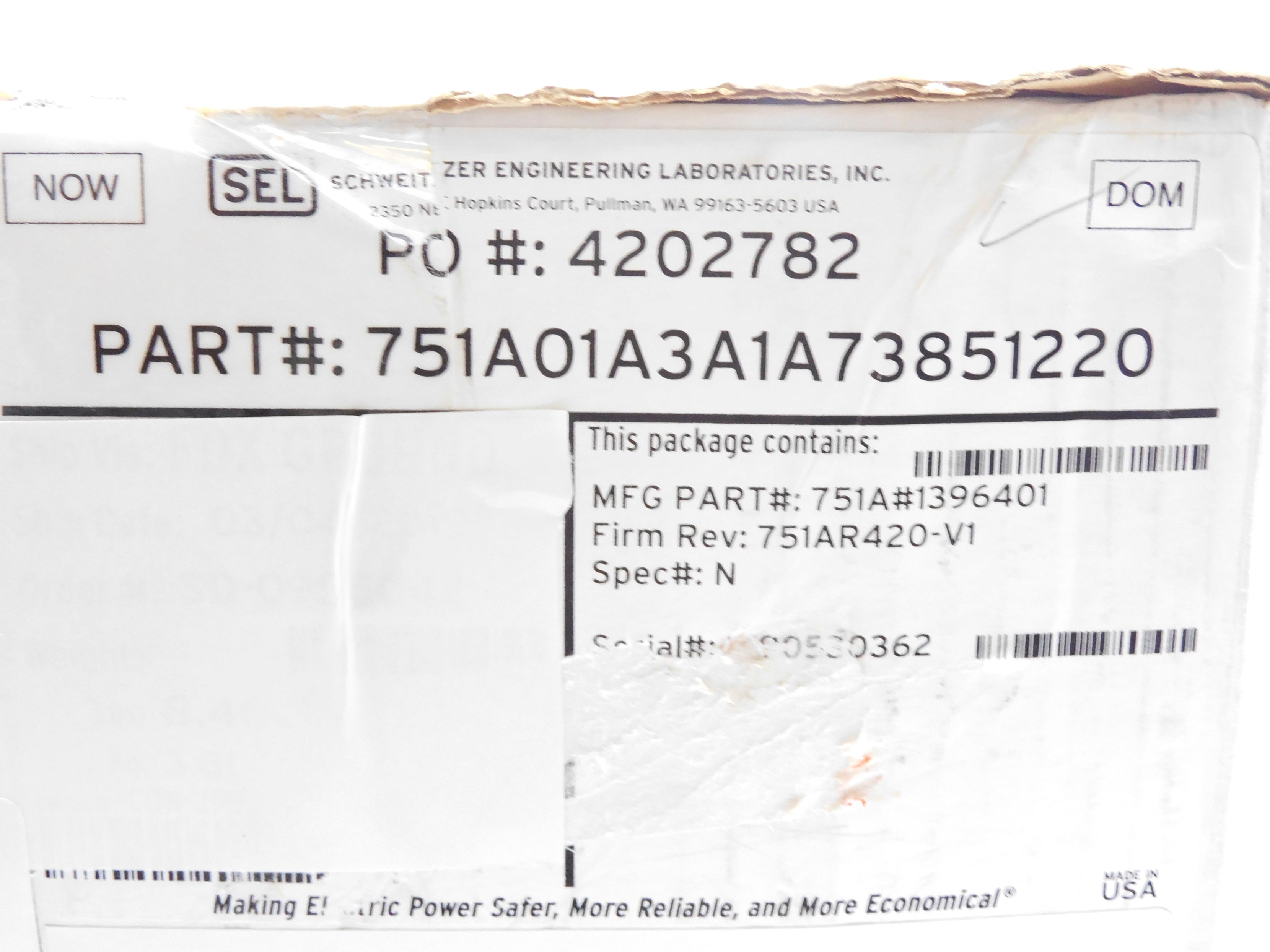 SEL 751A01A3A1A738512200 NSFS