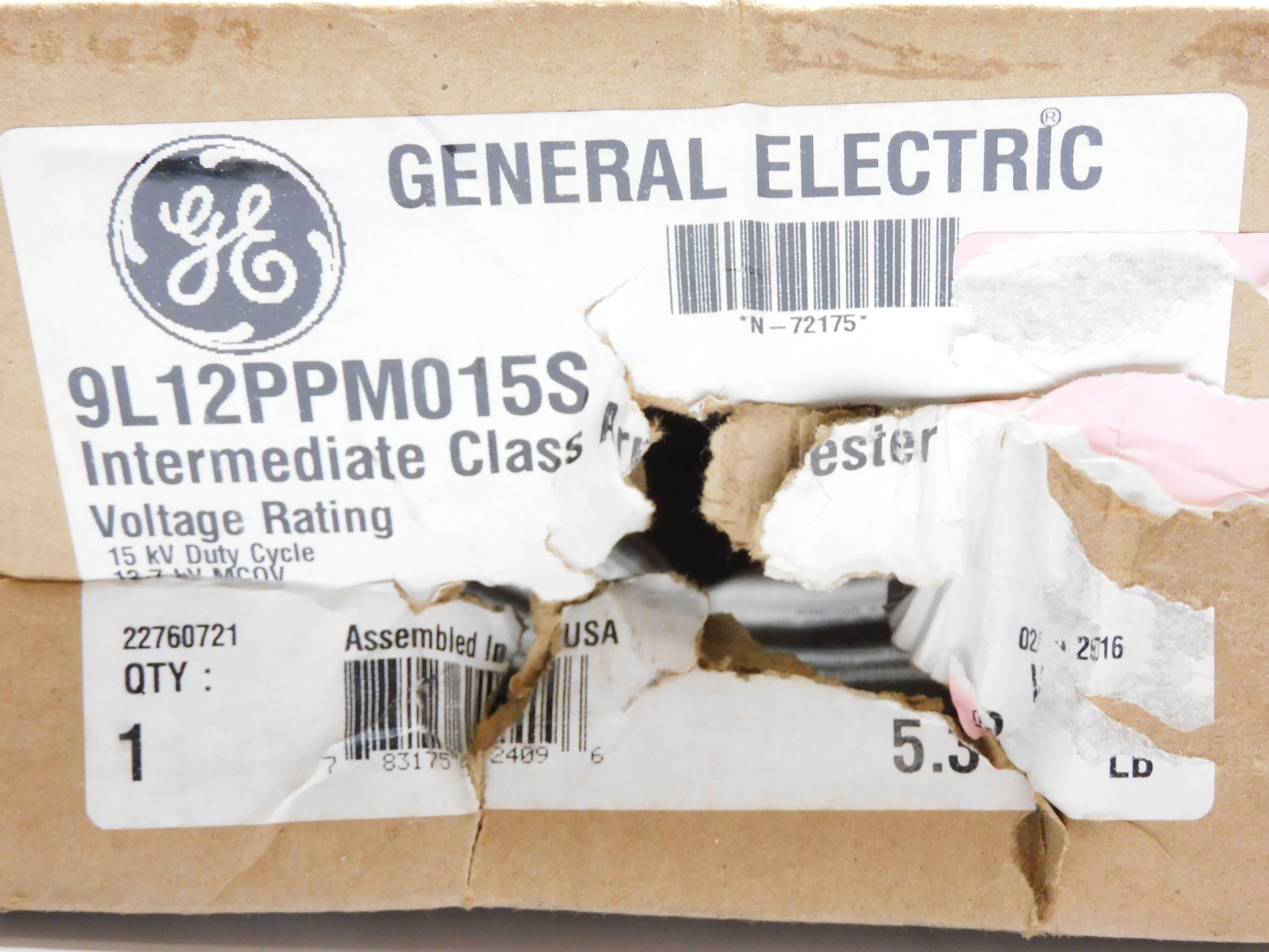 GENERAL ELECTRIC 9L12PPM015S (AS PICTURED) NSMP