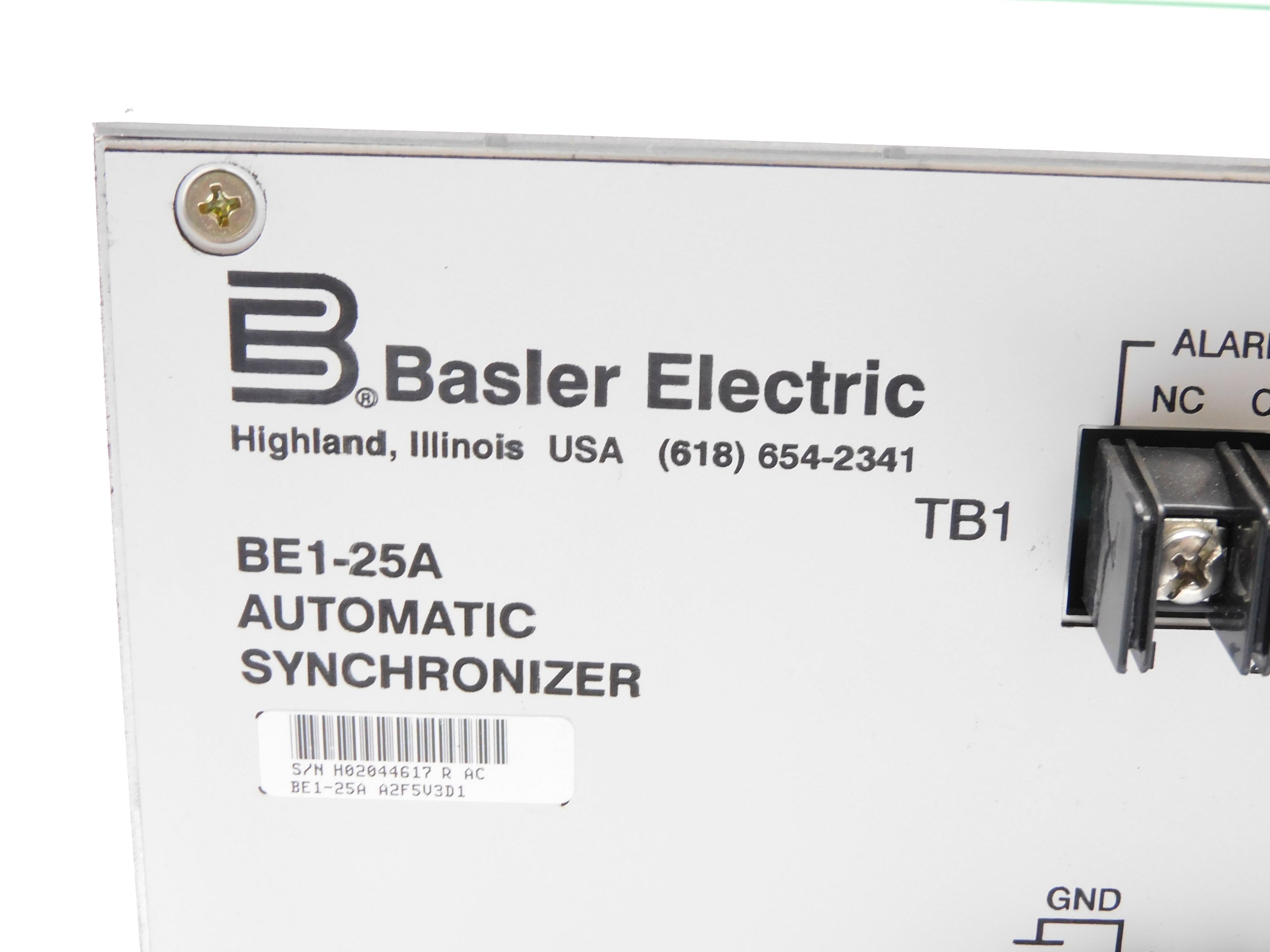 BASLER ELECTRIC BE1-25A (AS PICTURED)  NSMP