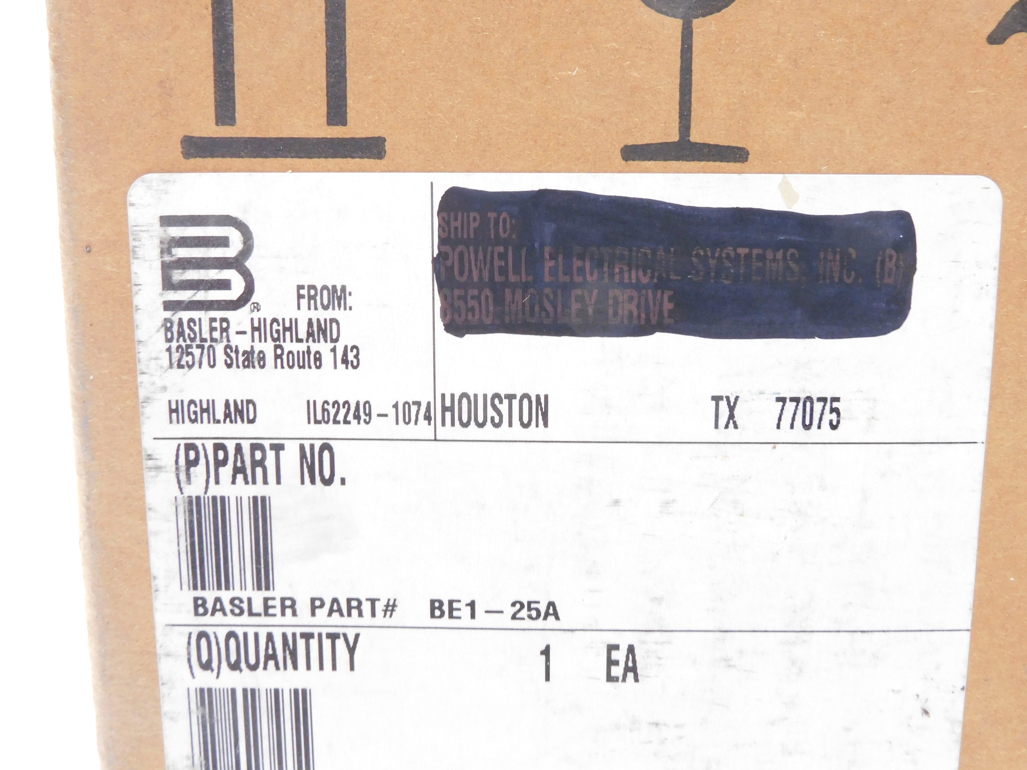 BASLER ELECTRIC BE1-25A (AS PICTURED)  NSMP