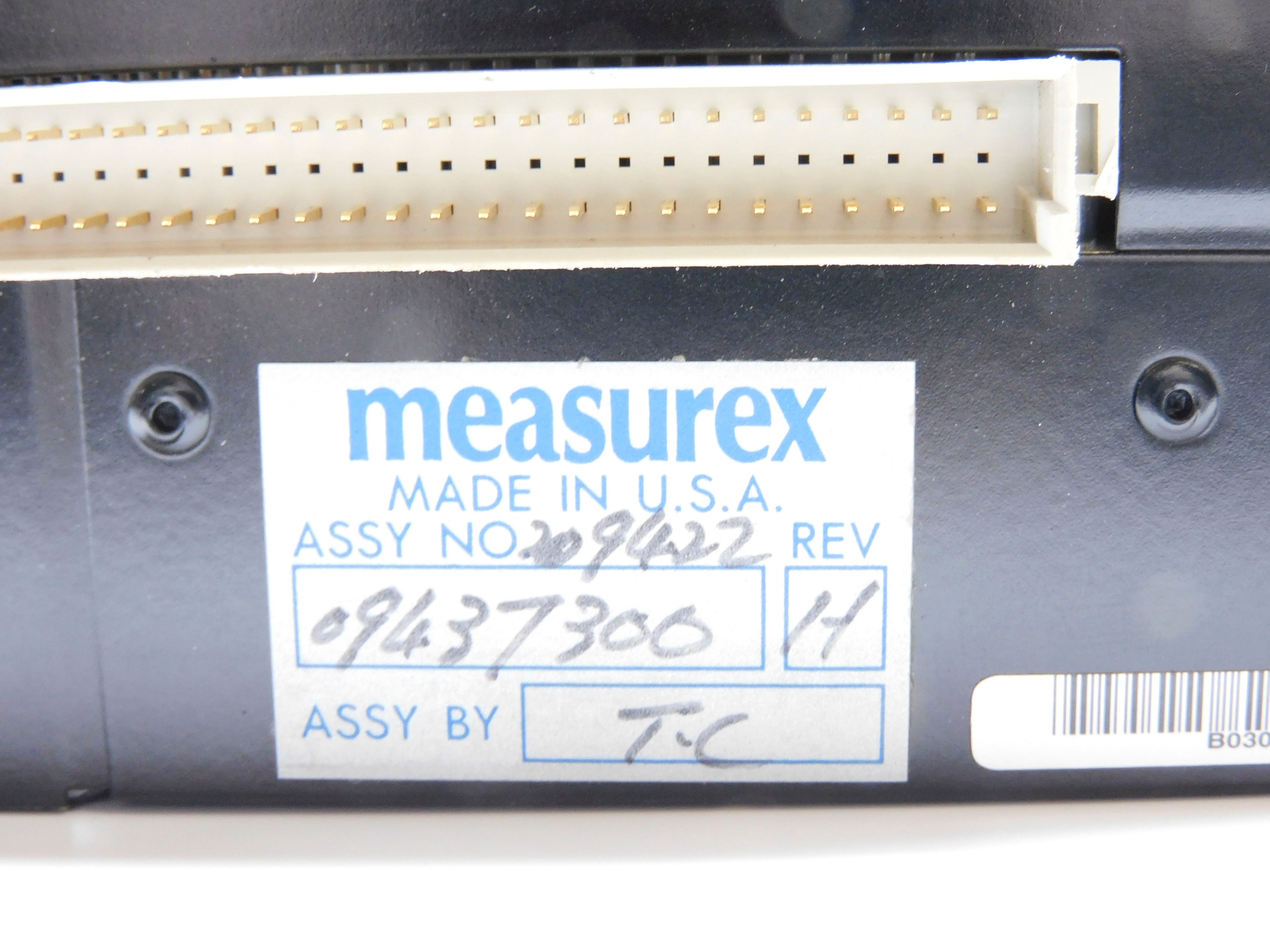 MEASUREX 09437300 (AS PICTURED) REV. H UNMP