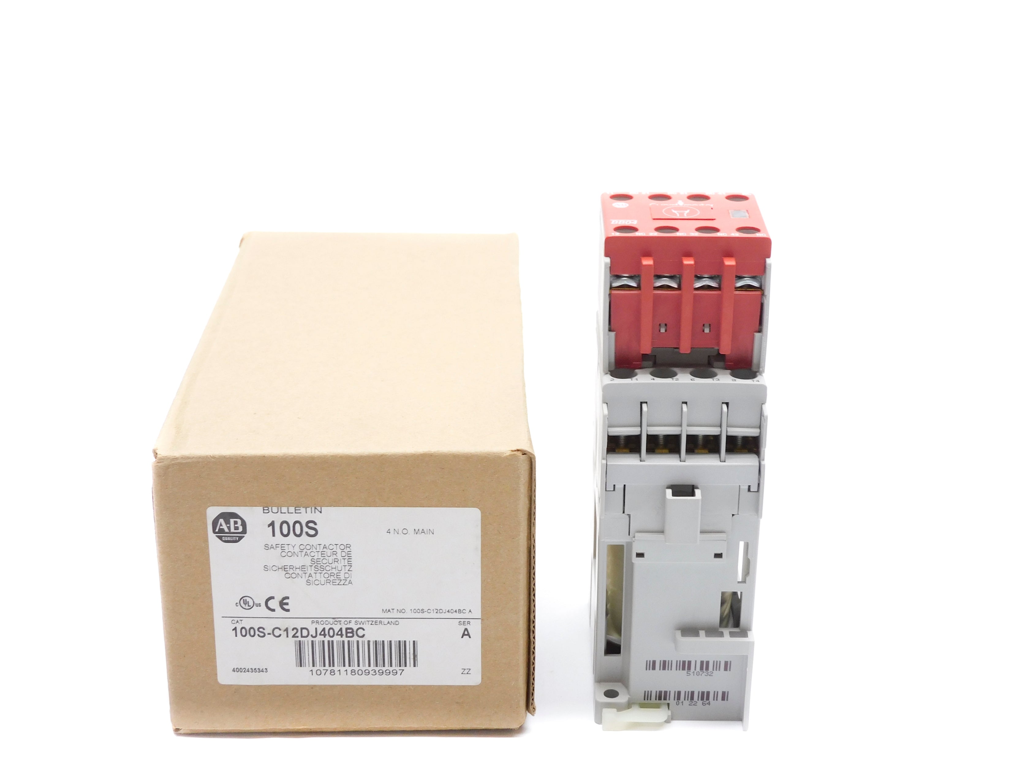 ALLEN BRADLEY 100S-C12DJ404BC SER. C 24VDC (BR/WH) NSMP