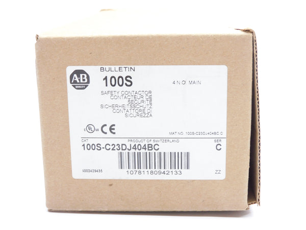 ALLEN BRADLEY 100S-C23DJ404BC SER. C 24VDC (BR/WH) NSMP