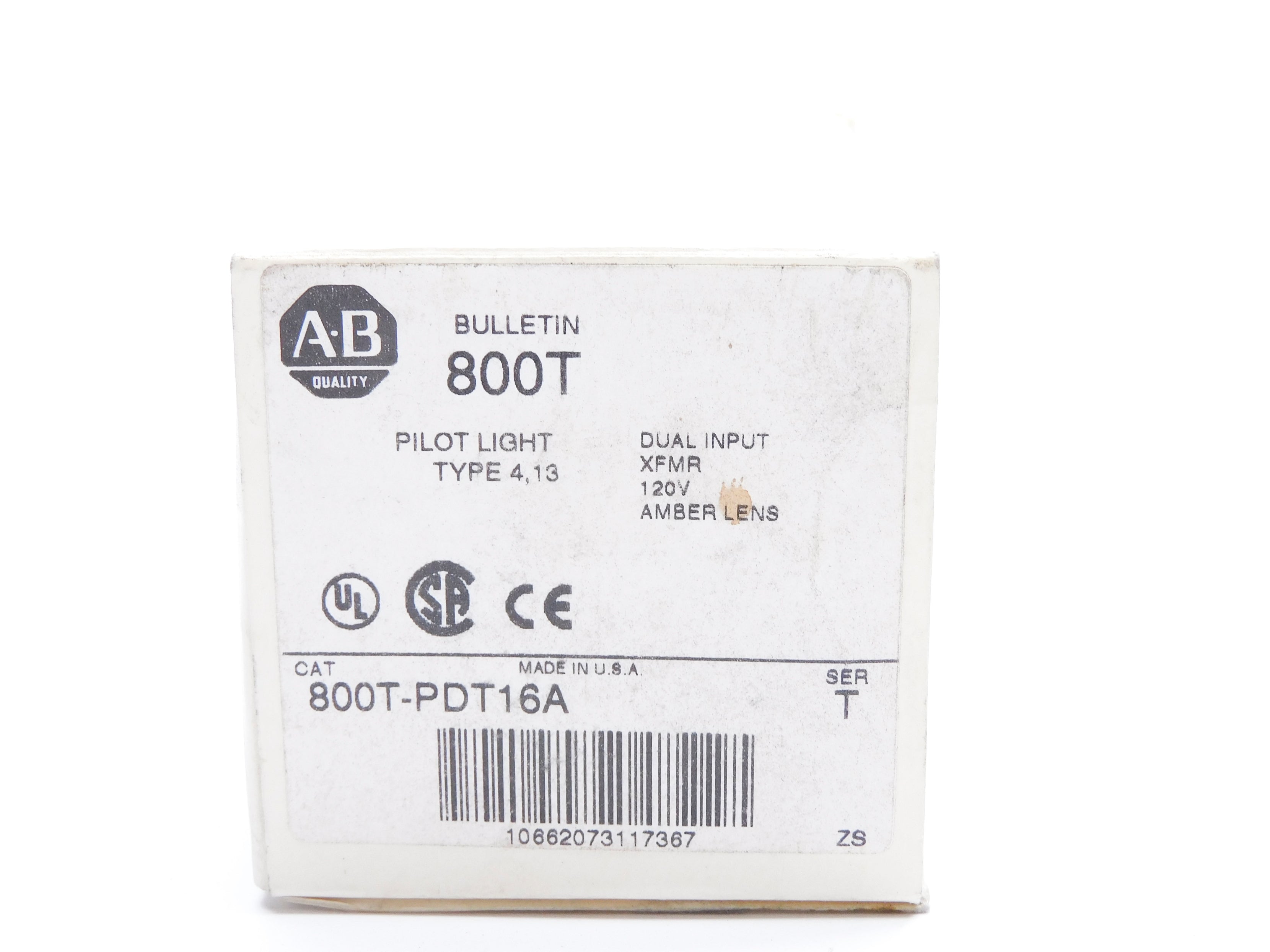 ALLEN BRADLEY 800T-PDT16A SER. T (WH) NSMP