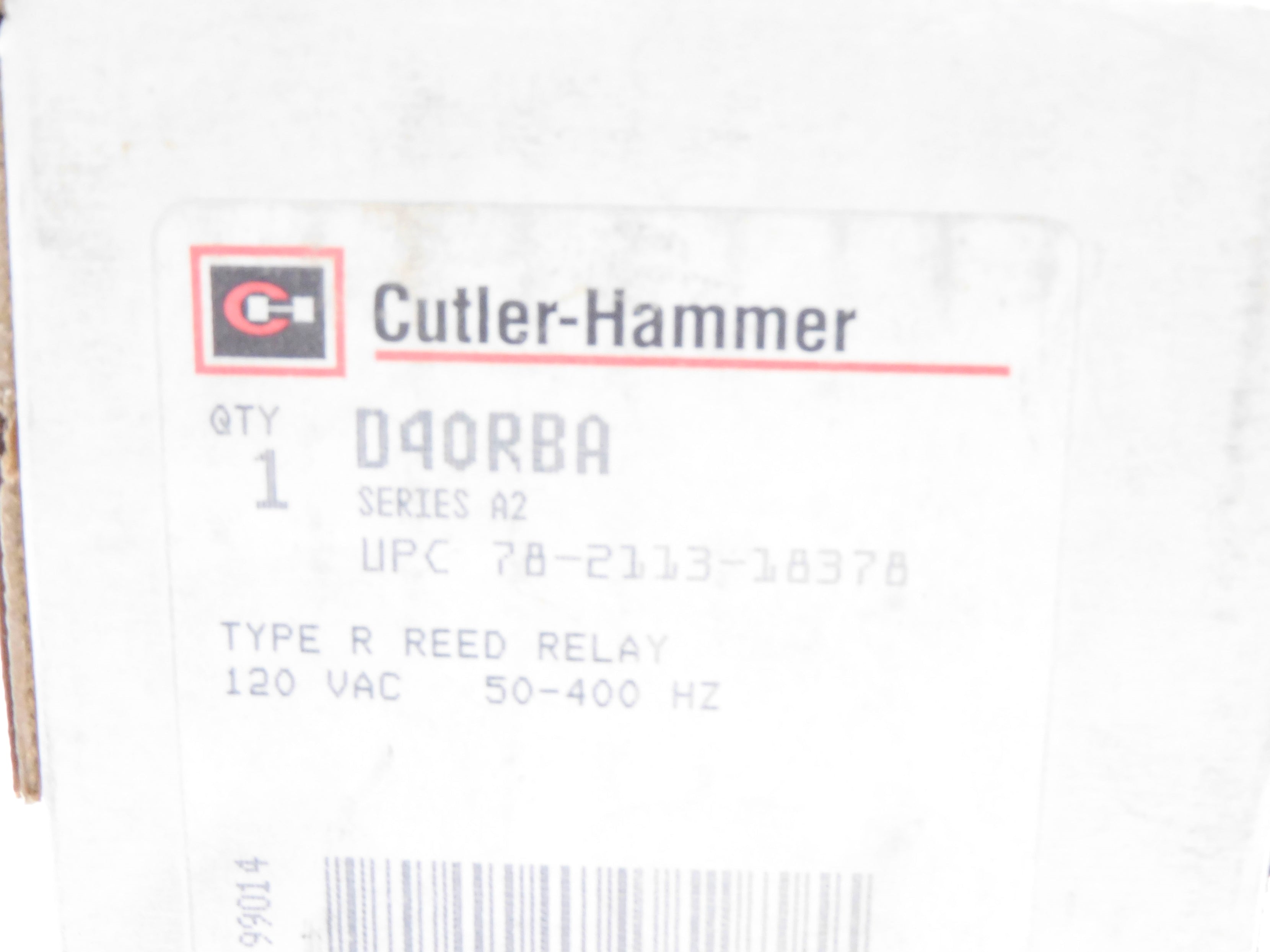 CUTLER HAMMER D40RBA SER. A 120VAC NSMP