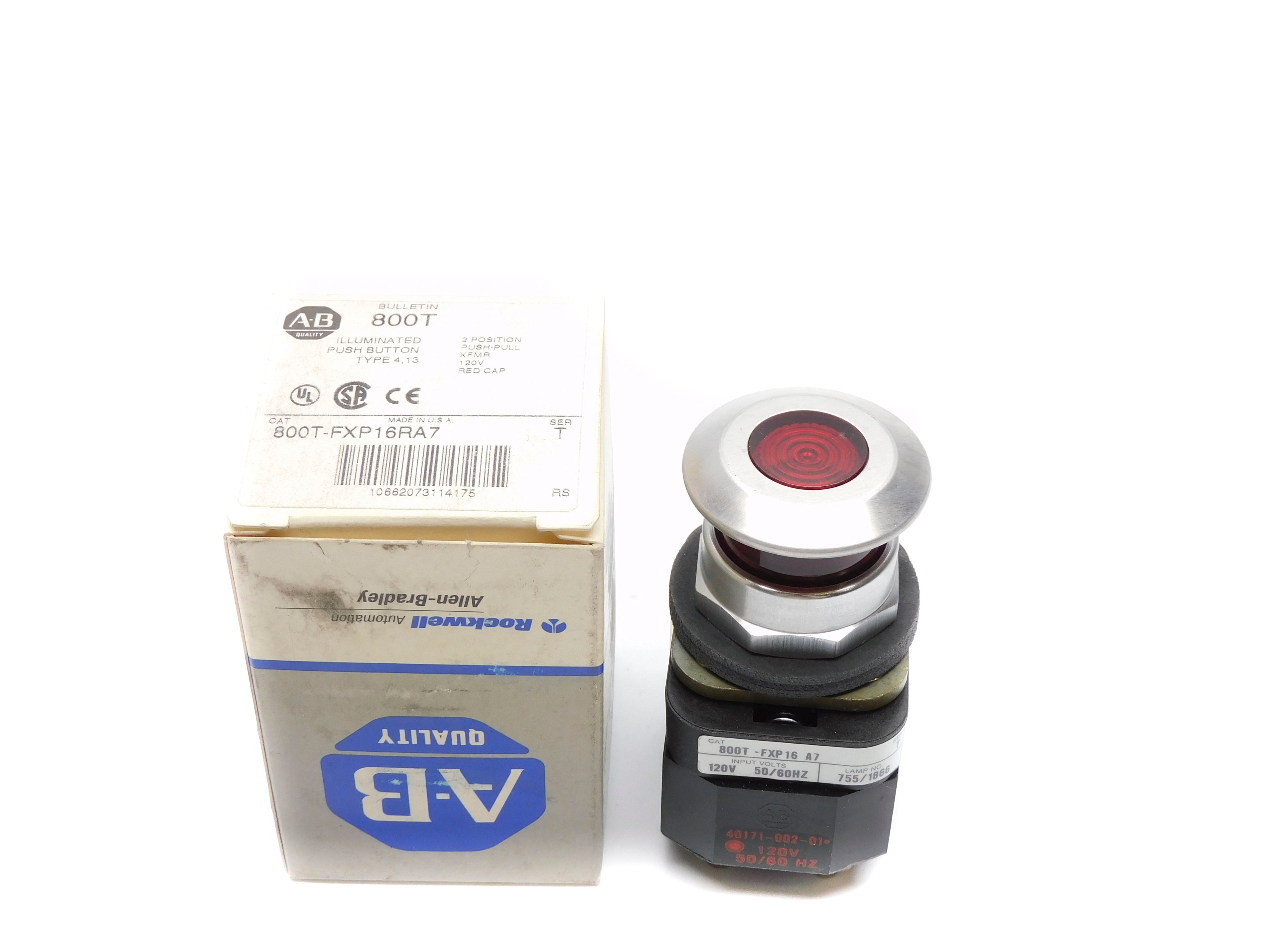 ALLEN BRADLEY 800T-FXP16RA7 SER. T (GY/BL) NSMP
