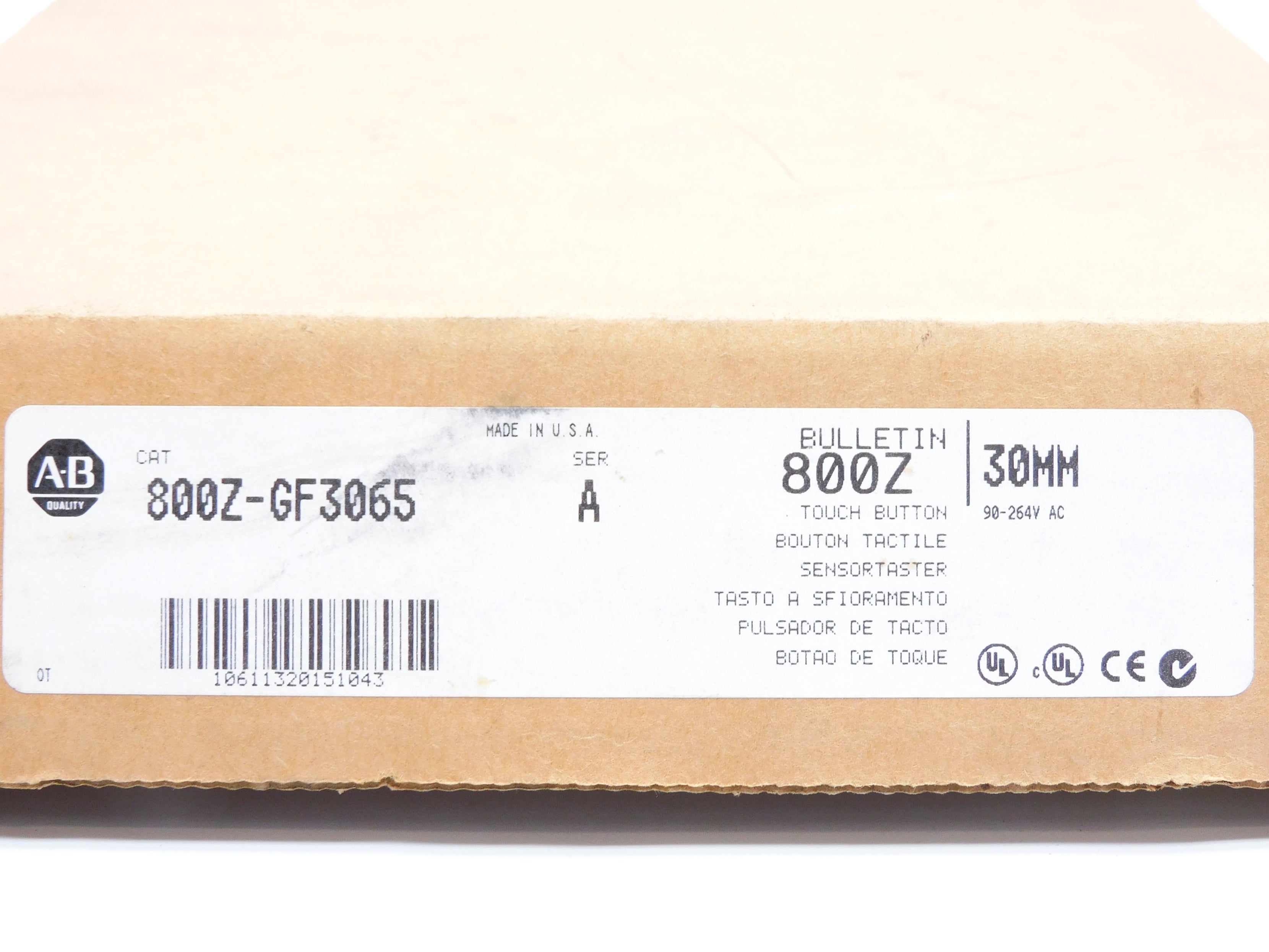 ALLEN BRADLEY 800Z-GF3065 SER. A (BR/WH) NSMP