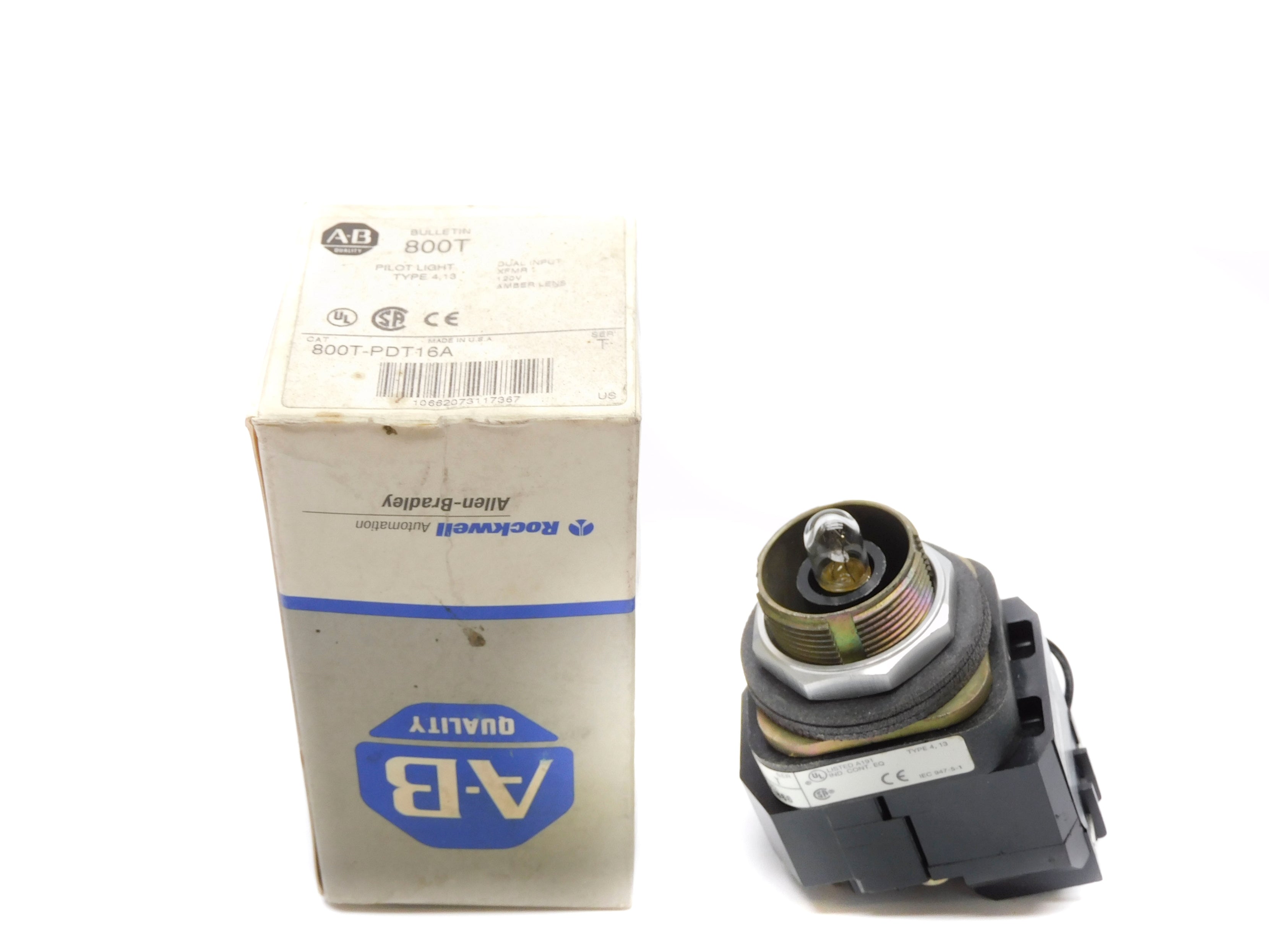 ALLEN BRADLEY 800T-PDT16A SER. T (NO LENS) NSMP
