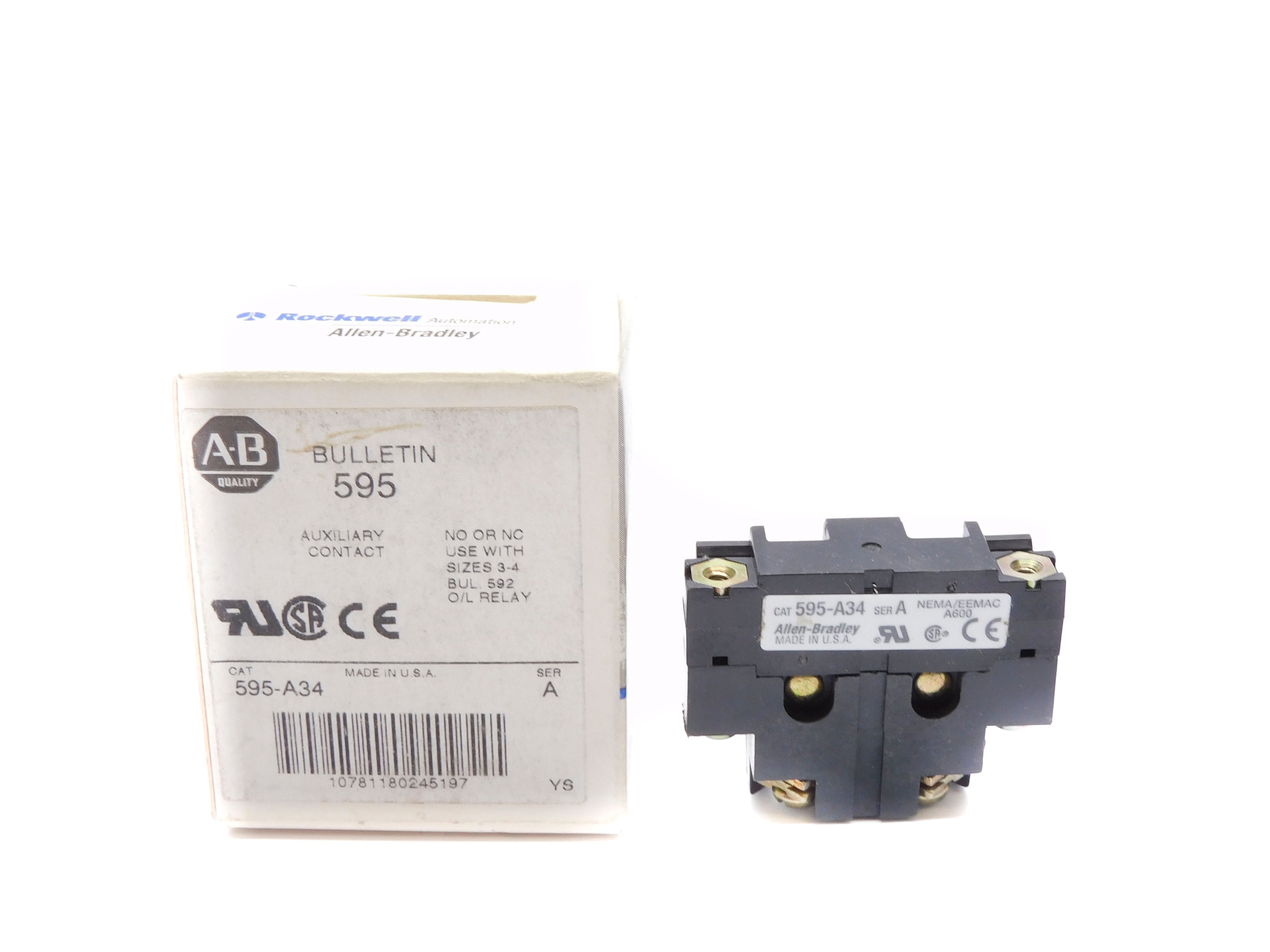 ALLEN BRADLEY 595-A34 SER. A (GY/BL) NSMP