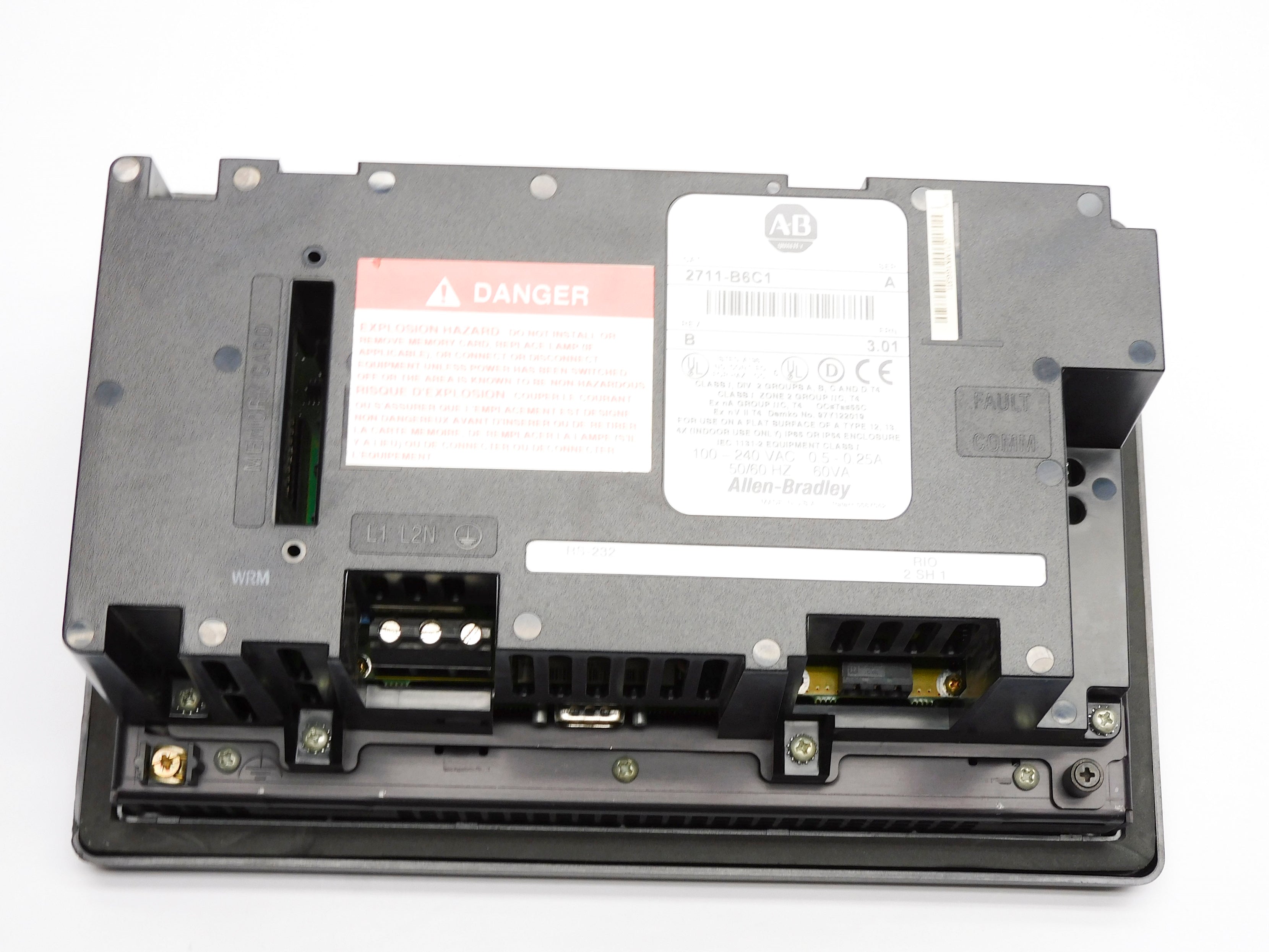 ALLEN BRADLEY 2711-B6C1 SER. A F/W 3.01 UNMP