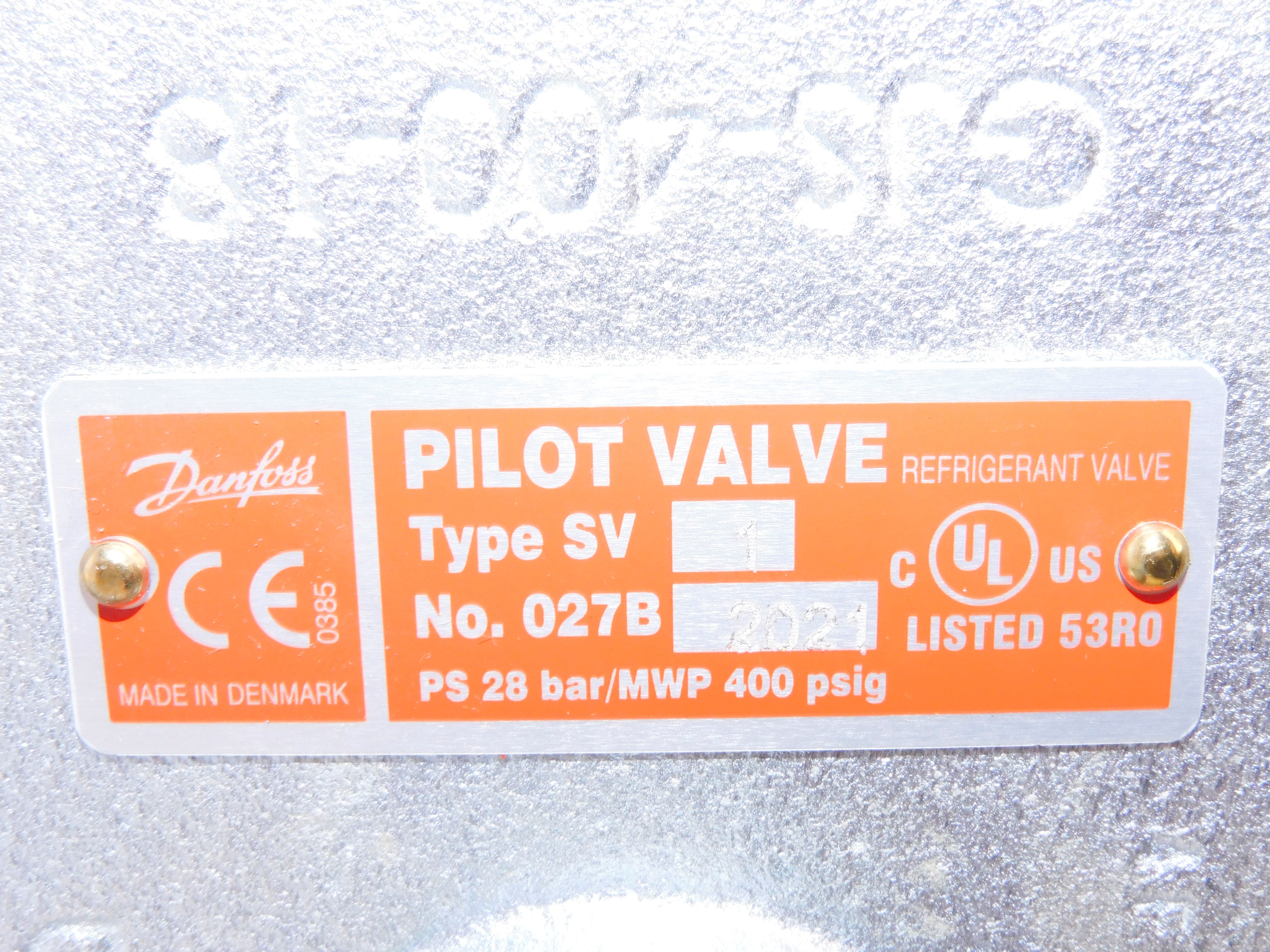 DANFOSS SV1 027B2021 400PSIG NSMP