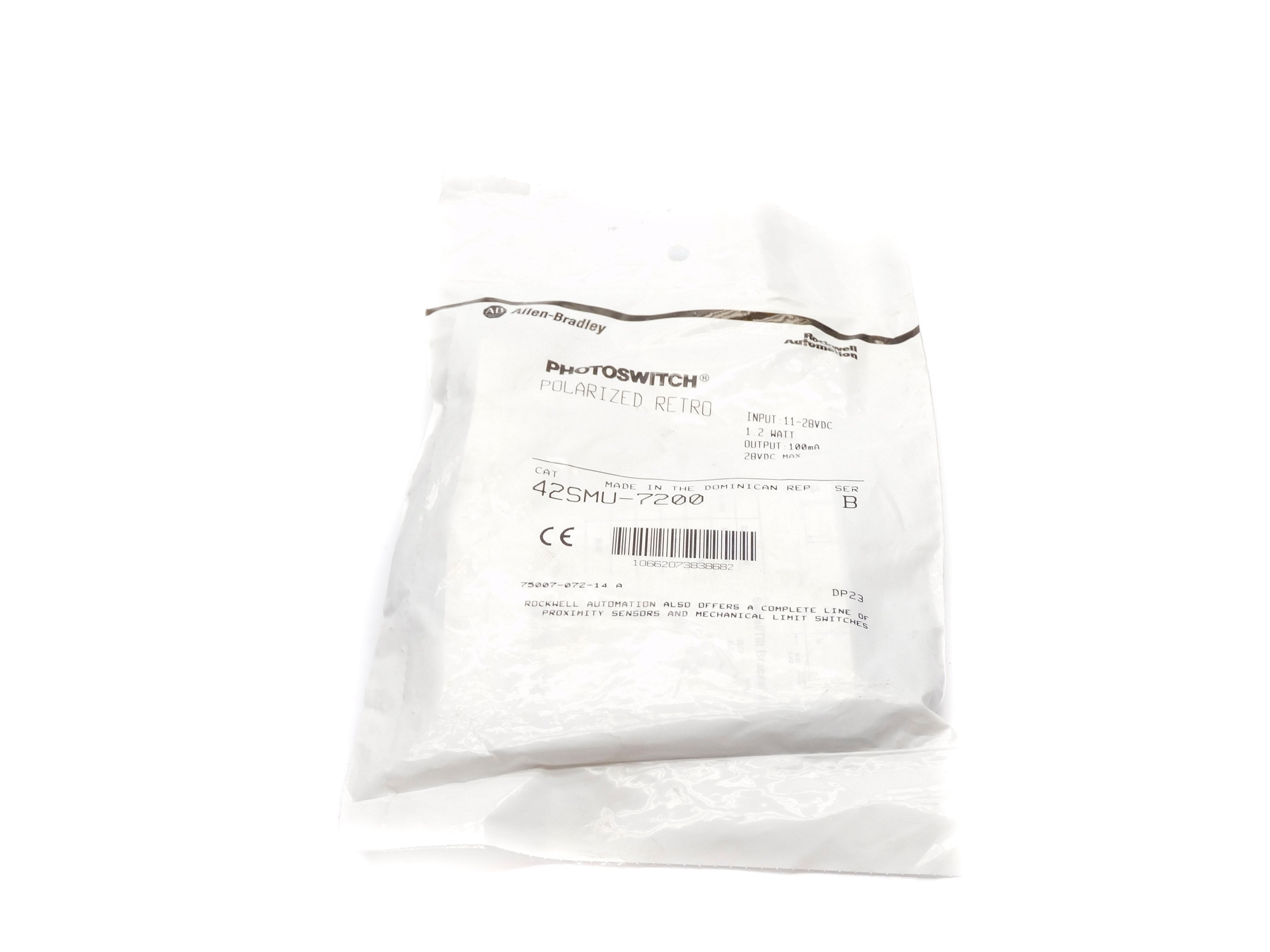 ALLEN BRADLEY 42SMU-7200 SER. B (WH) NSMP
